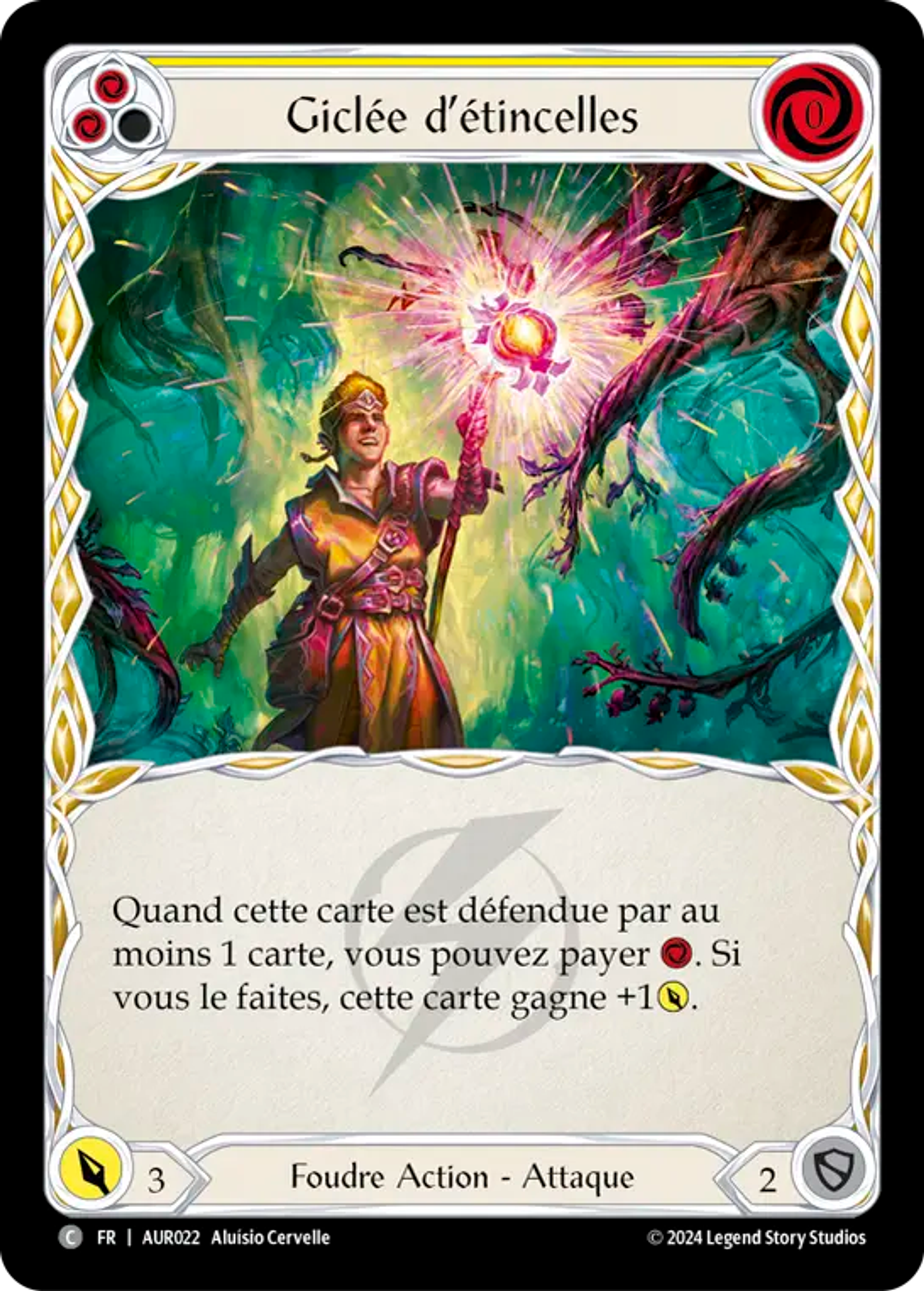 Giclée d’étincelles — 1st Strike - Aurora — Flesh and Blood