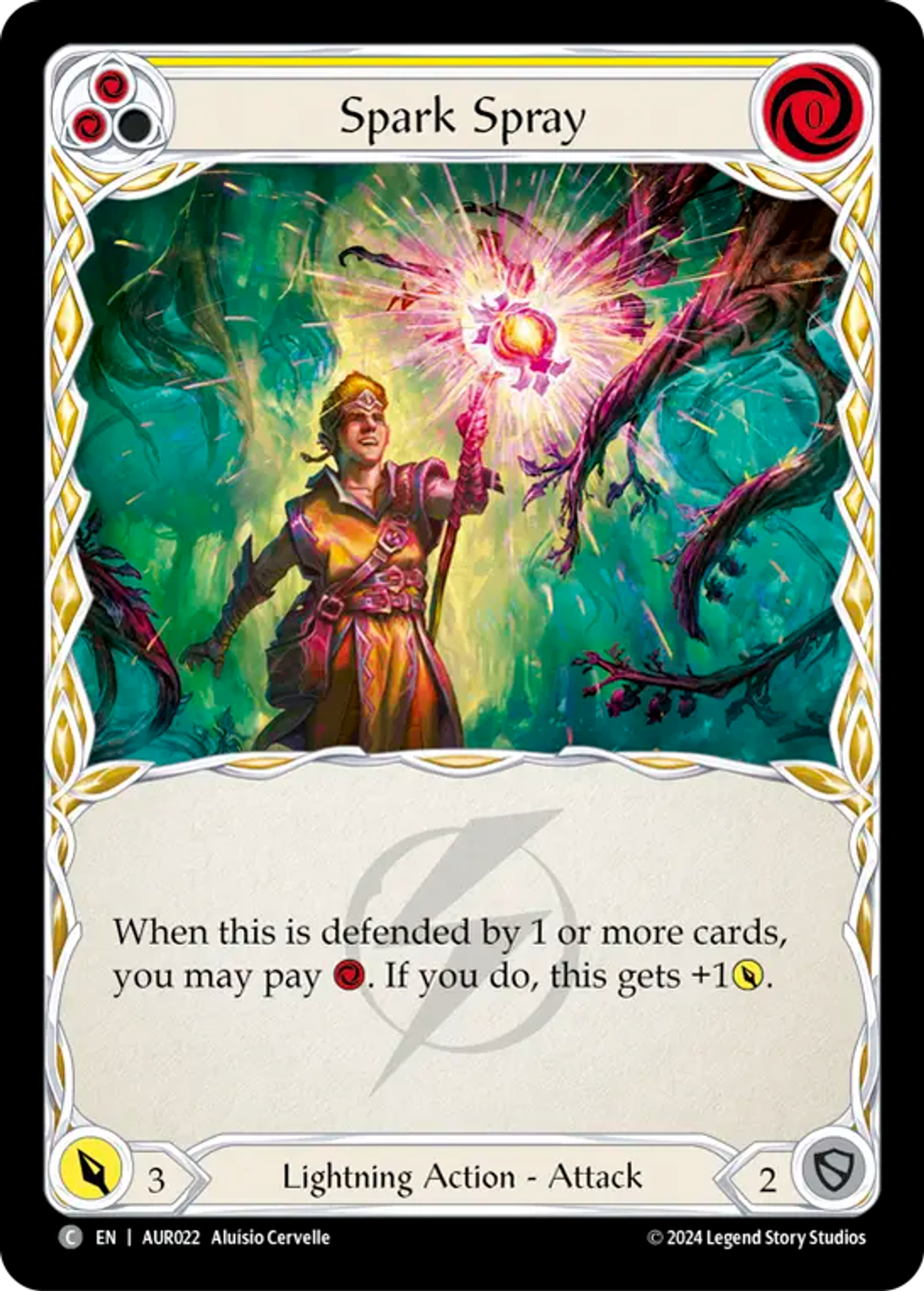 Spark Spray (Yellow) — 1st Strike - Aurora — Flesh and Blood