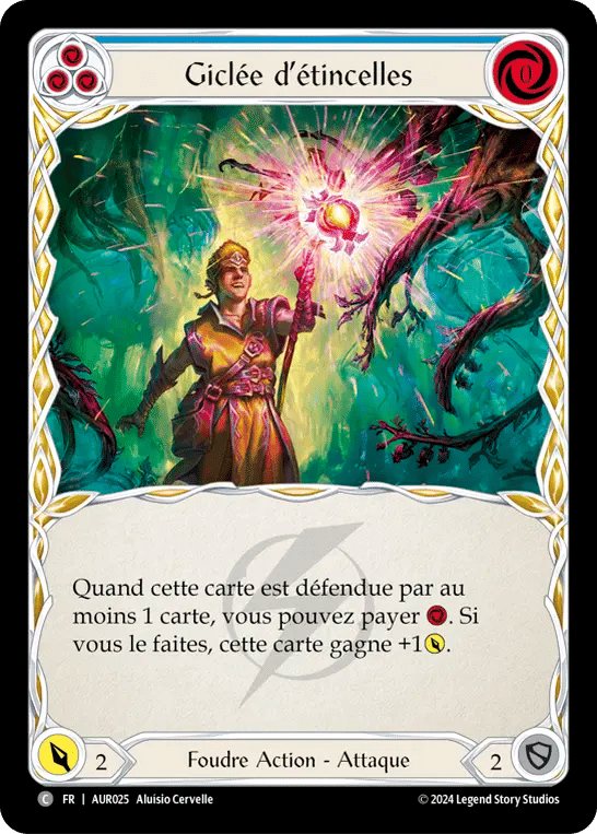 Giclée d’étincelles — 1st Strike - Aurora — Flesh and Blood