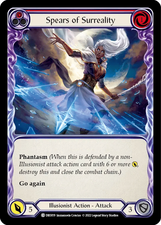 Spears of Surreality (Red) — Dromai - Blitz Deck — Flesh and Blood