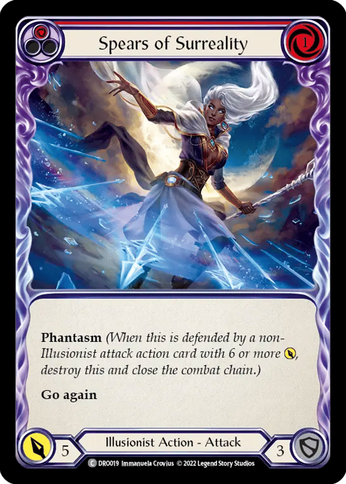 Spears of Surreality (Red) from Dromai - Blitz Deck - Flesh and Blood