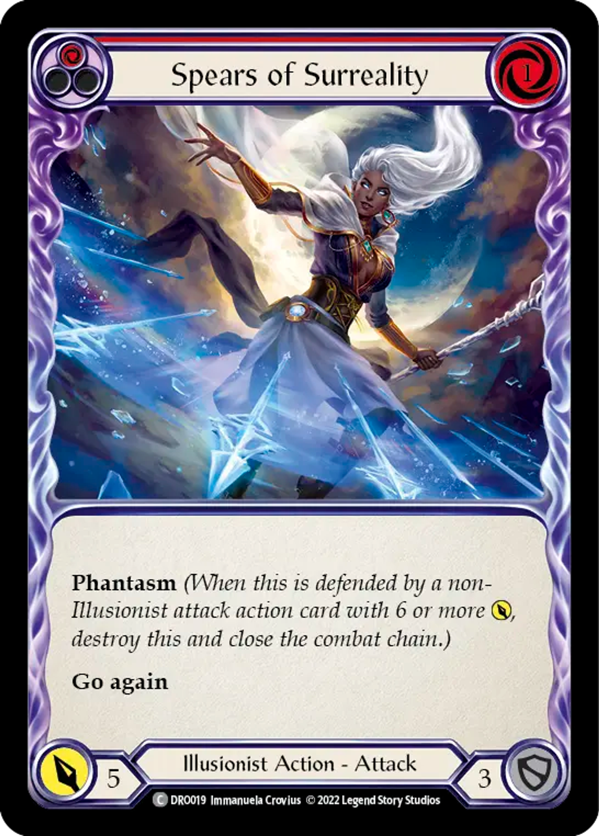Spears of Surreality (Red) — Dromai - Blitz Deck — Flesh and Blood