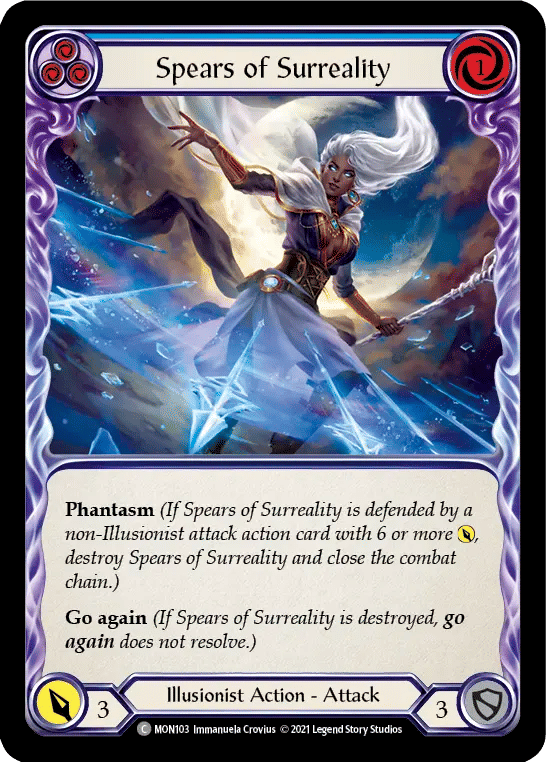 Spears of Surreality (Blue) — Monarch — Flesh and Blood