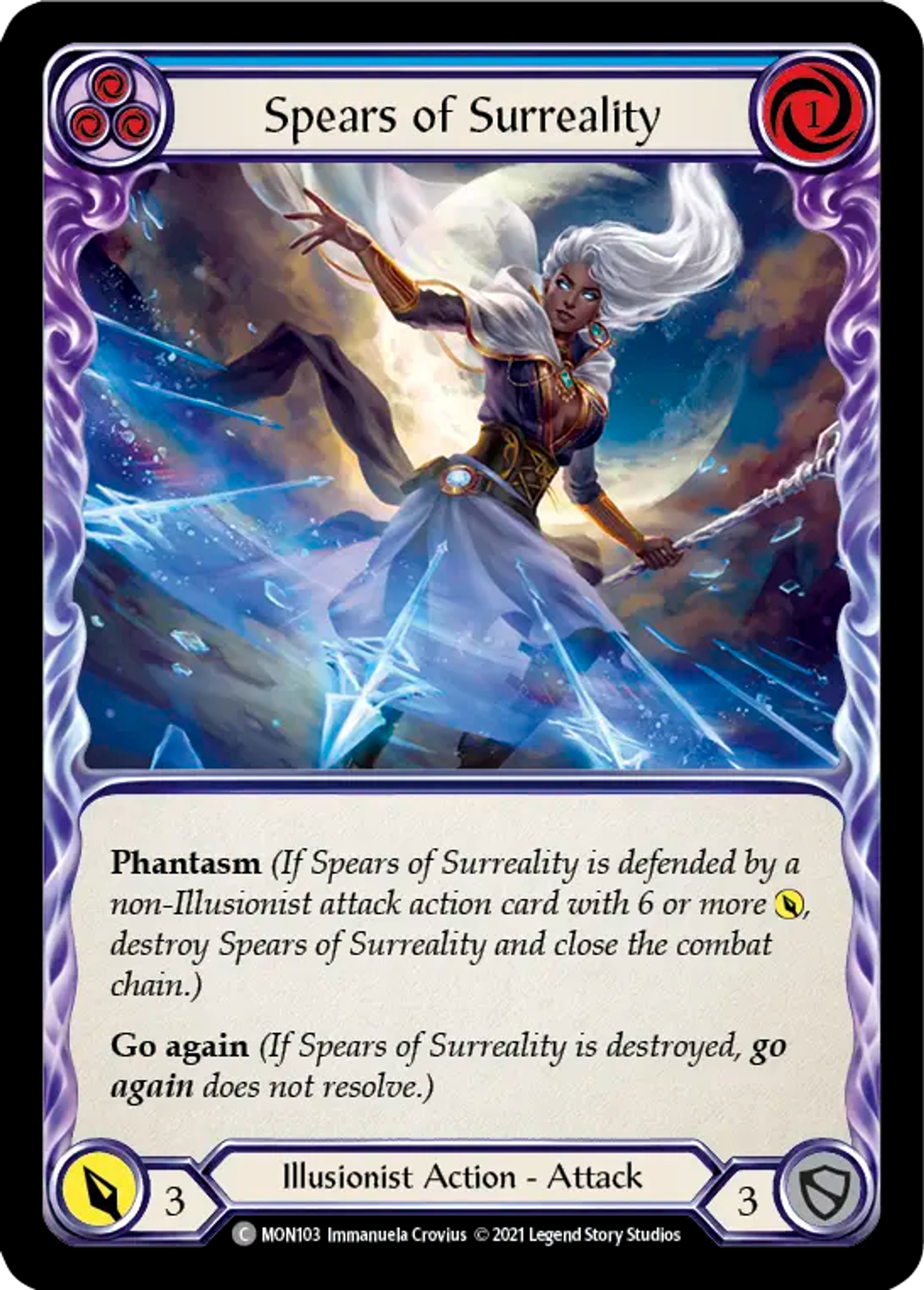 Spears of Surreality (Blue) — Monarch — Flesh and Blood