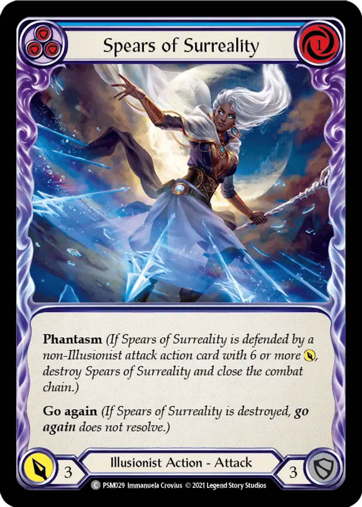 Spears of Surreality (Blue) from Prism - Blitz Deck - Flesh and Blood