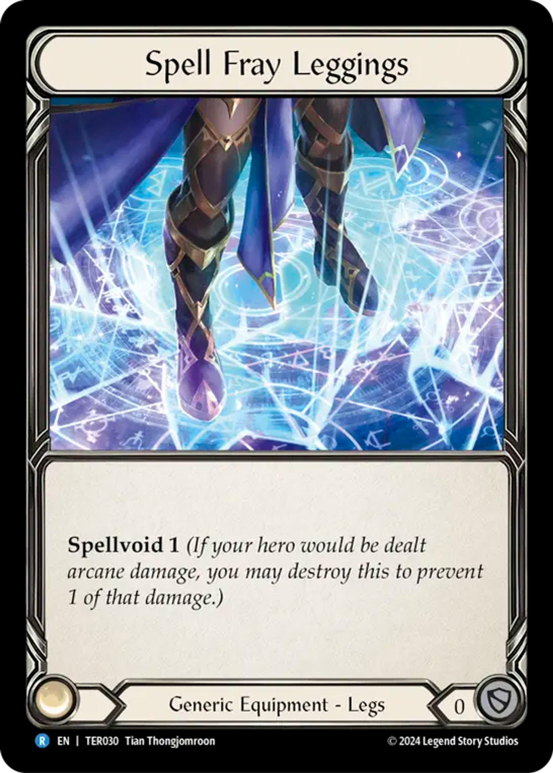 Spell Fray Leggings — 1st Strike - Terra — Flesh and Blood