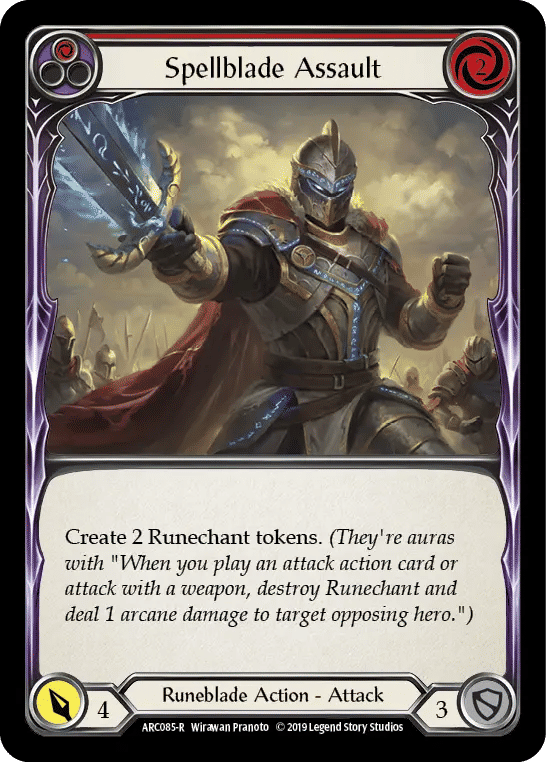 Spellblade Assault (Red) — Arcane Rising — Flesh and Blood