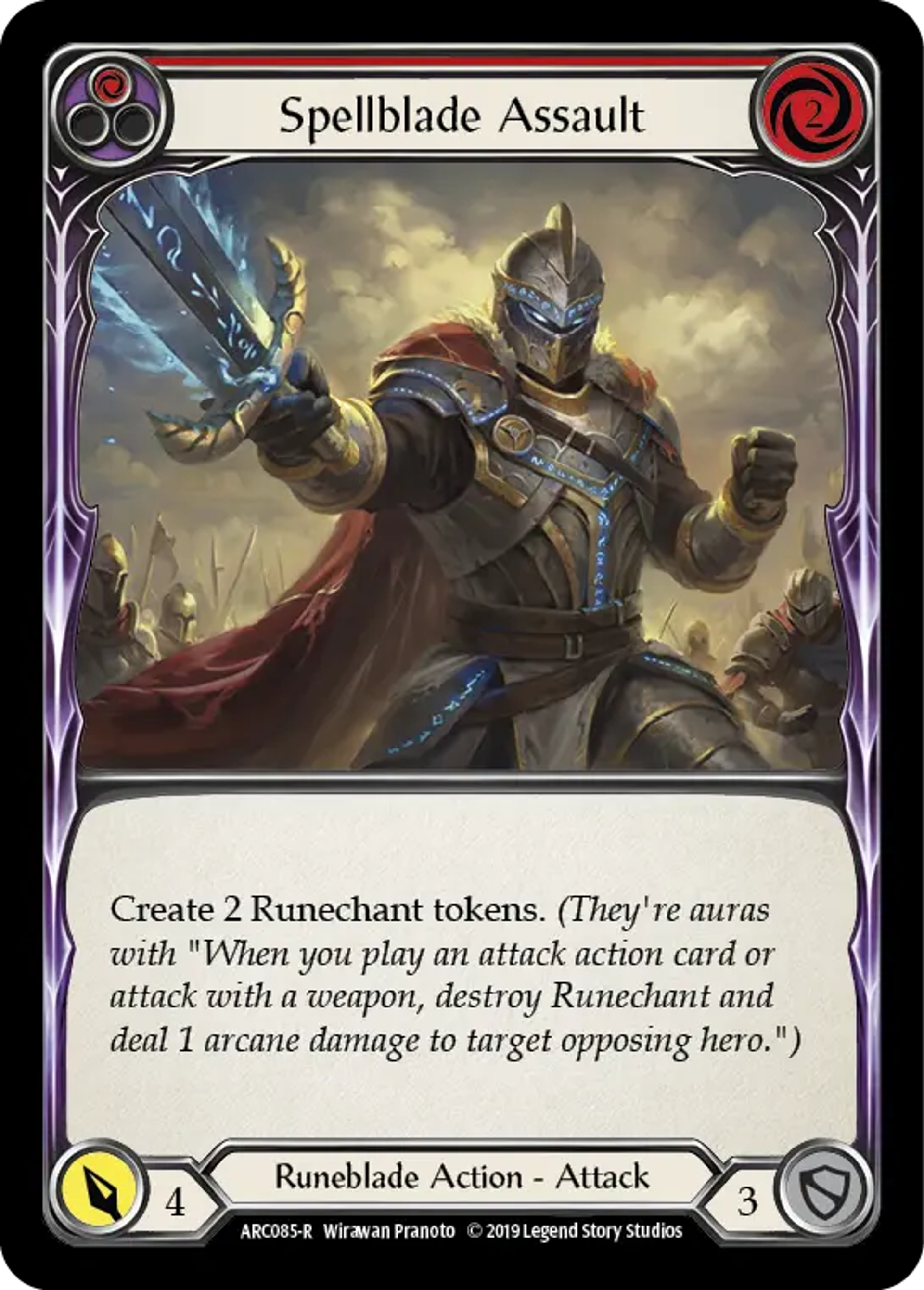 Spellblade Assault (Red) — Arcane Rising — Flesh and Blood