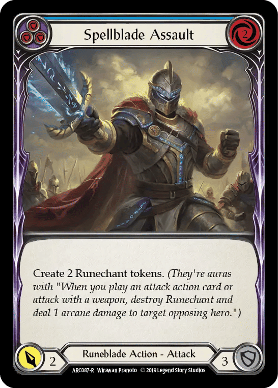 Spellblade Assault (Blue) — Arcane Rising — Flesh and Blood