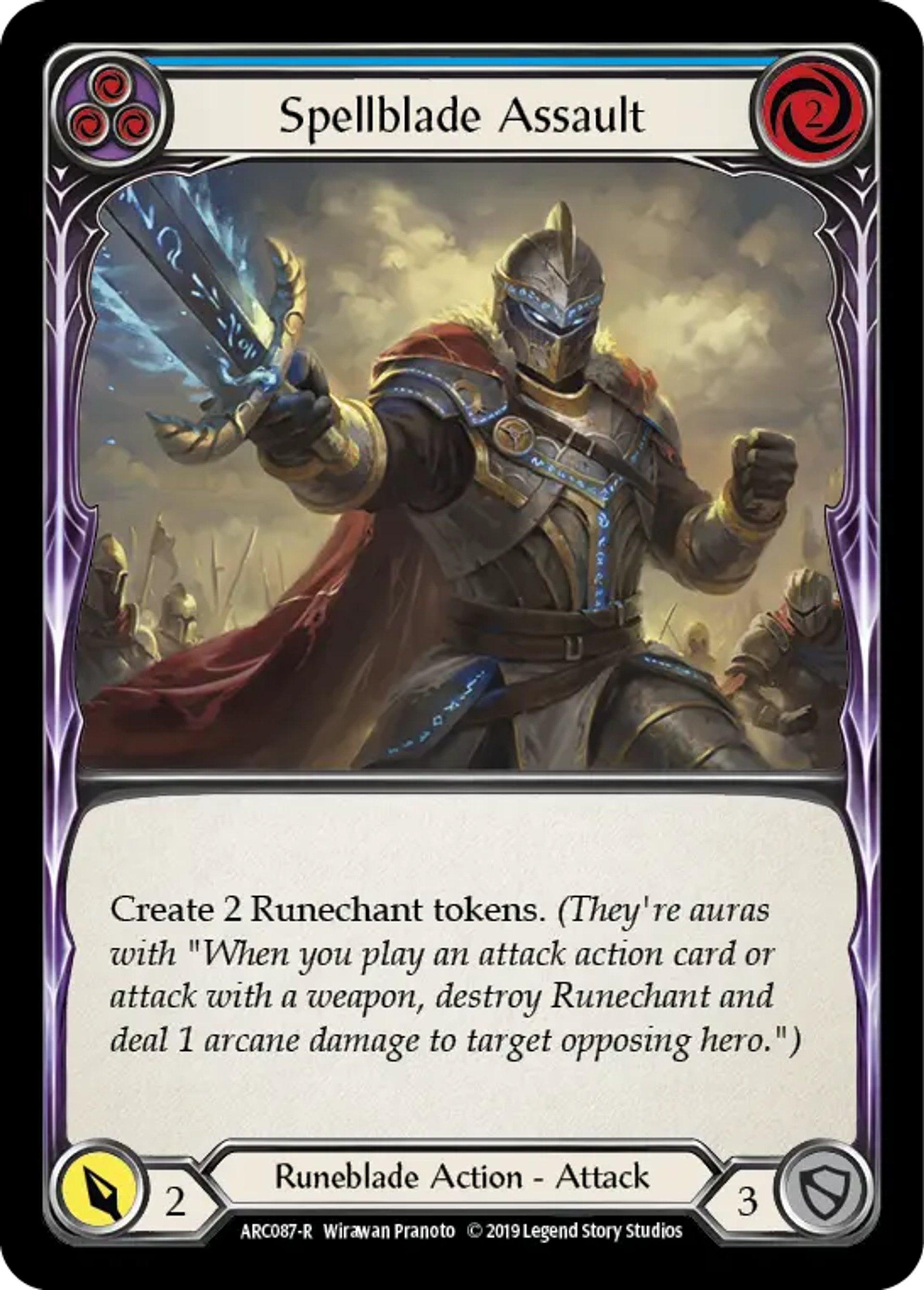 Spellblade Assault (Blue) — Arcane Rising — Flesh and Blood