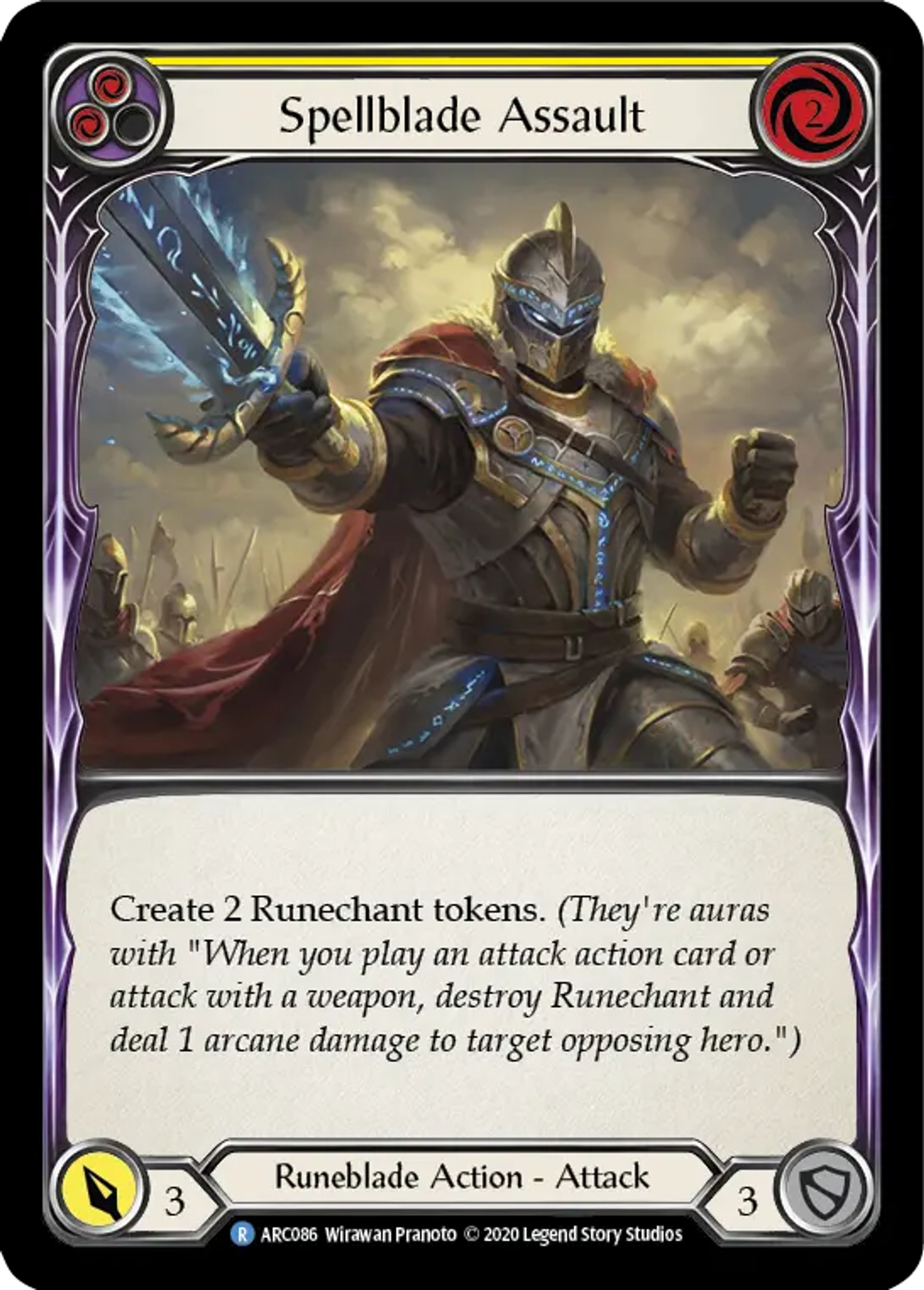 Spellblade Assault (Yellow) — Arcane Rising - Unlimited — Flesh and Blood