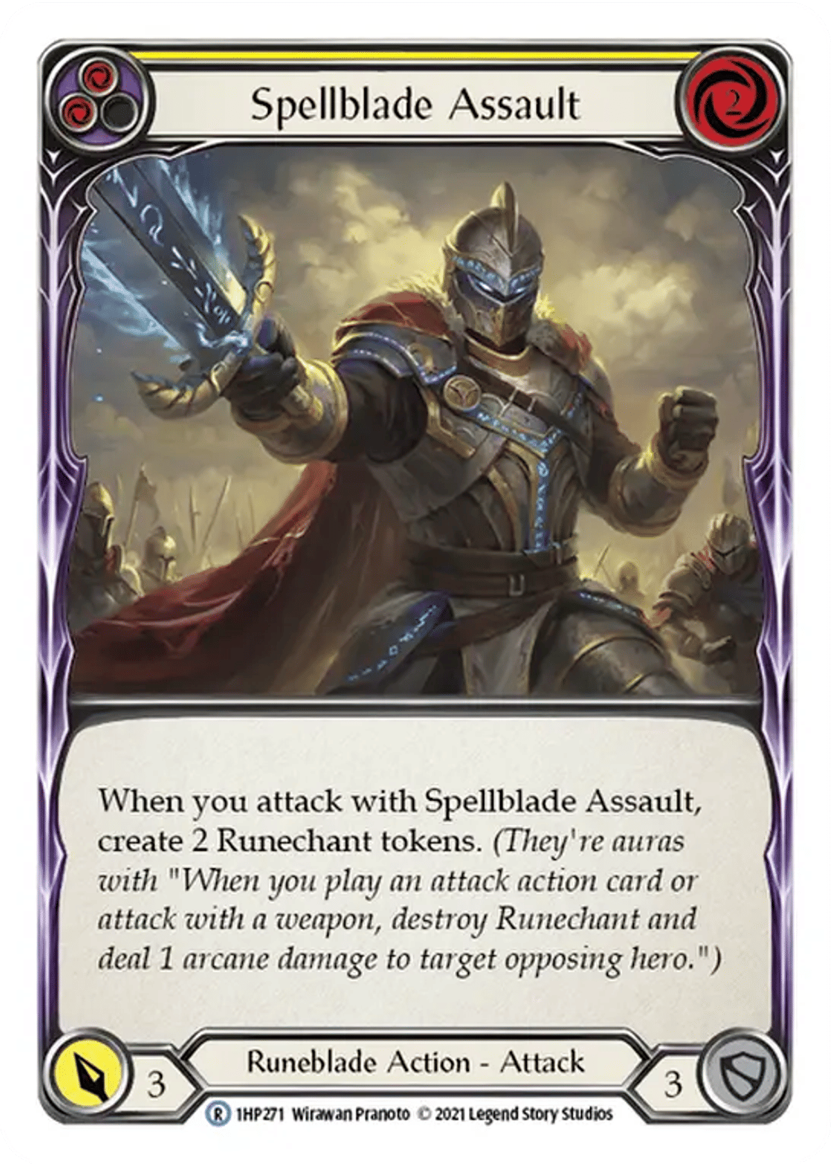 Spellblade Assault (Yellow) from History Pack 1 - Flesh and Blood