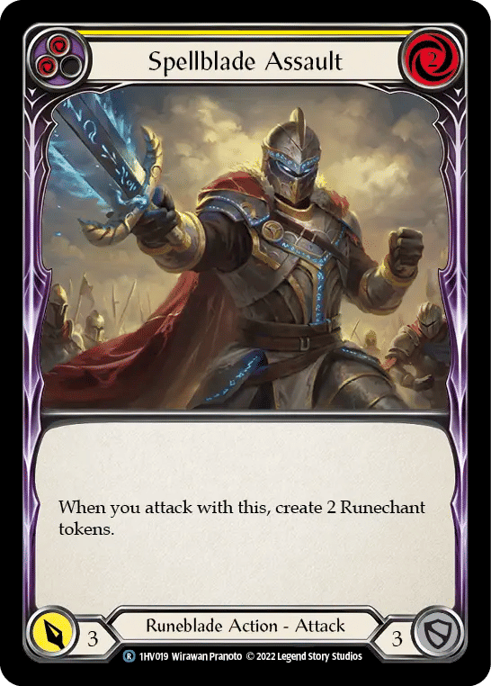 Spellblade Assault (Yellow) — Viserai - Blitz Deck — Flesh and Blood