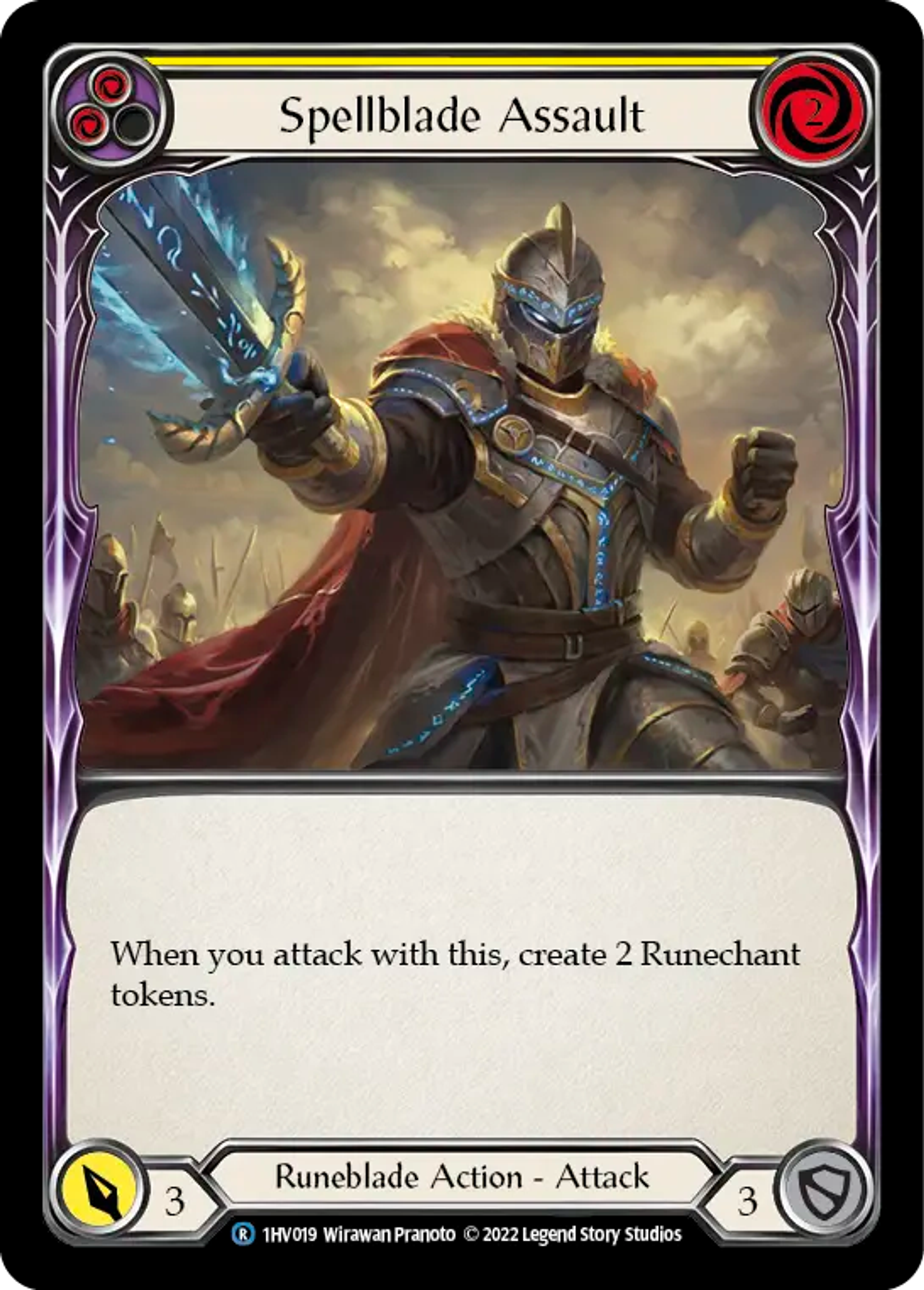 Spellblade Assault (Yellow) — Viserai - Blitz Deck — Flesh and Blood