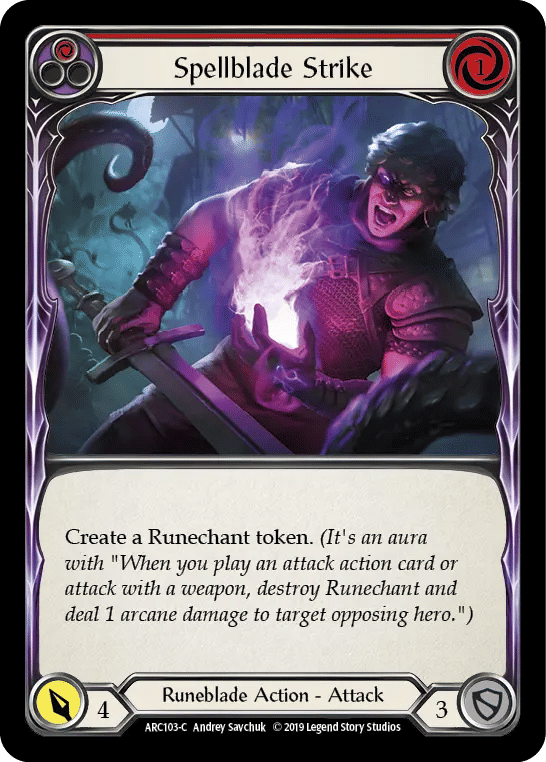 Spellblade Strike (Red) — Arcane Rising — Flesh and Blood