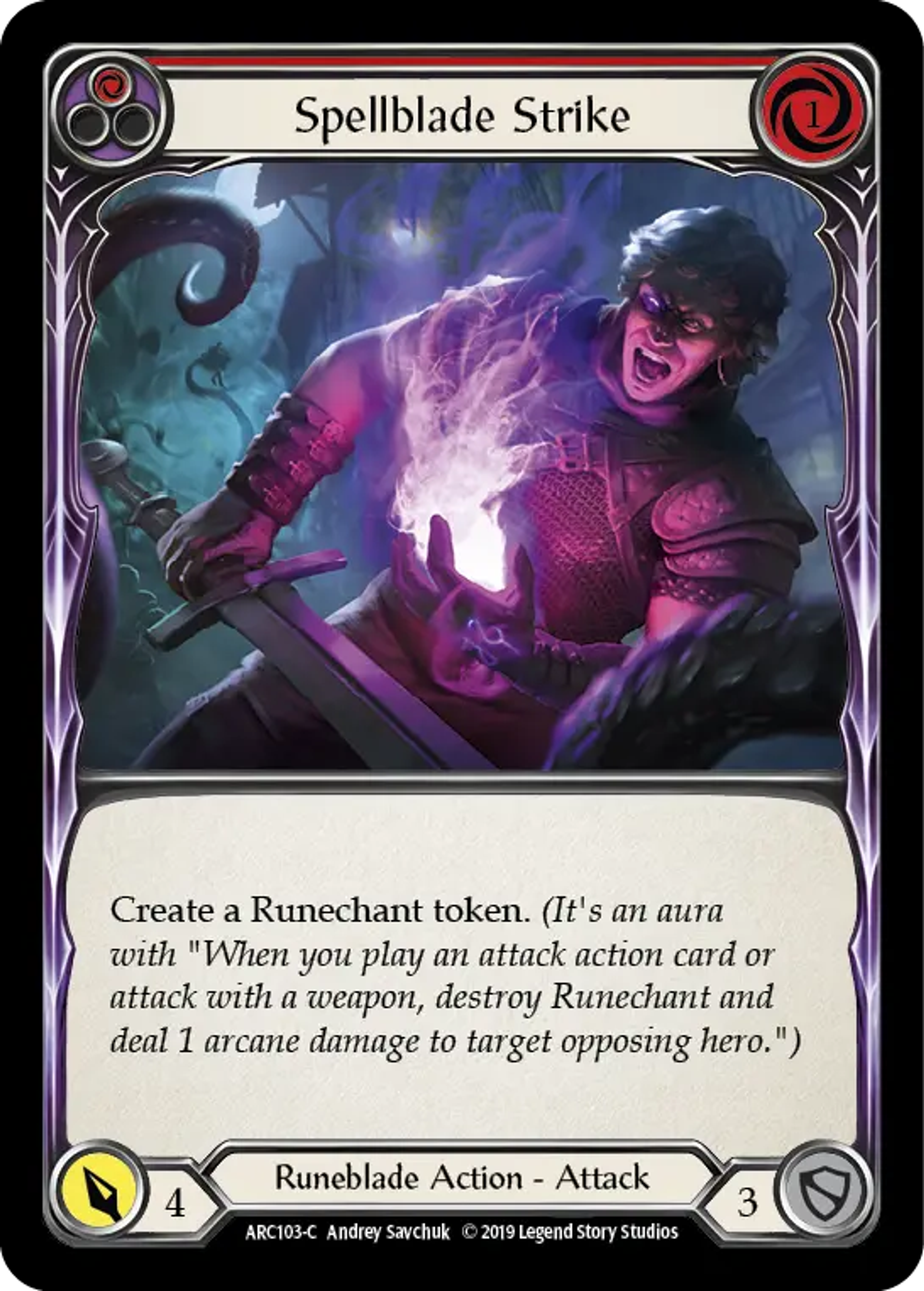 Spellblade Strike (Red) — Arcane Rising — Flesh and Blood