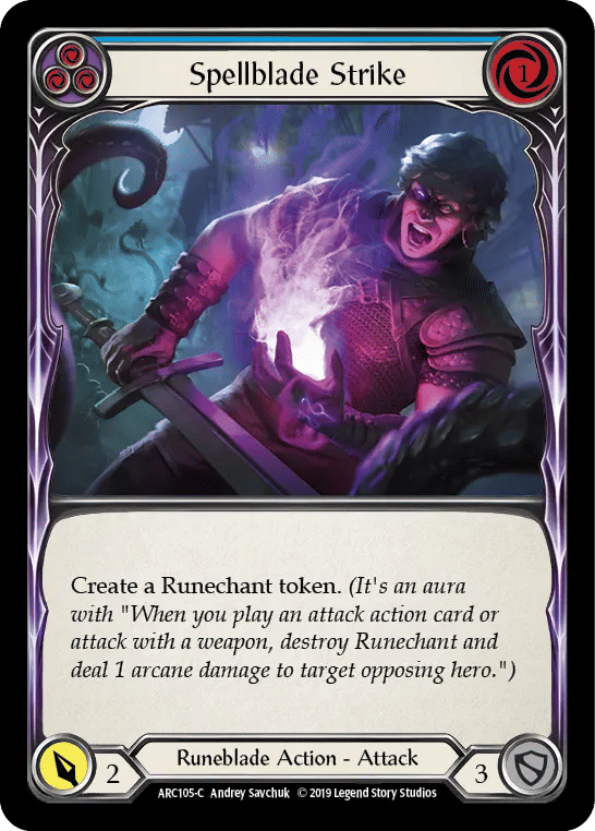 Spellblade Strike (Blue) — Arcane Rising — Flesh and Blood