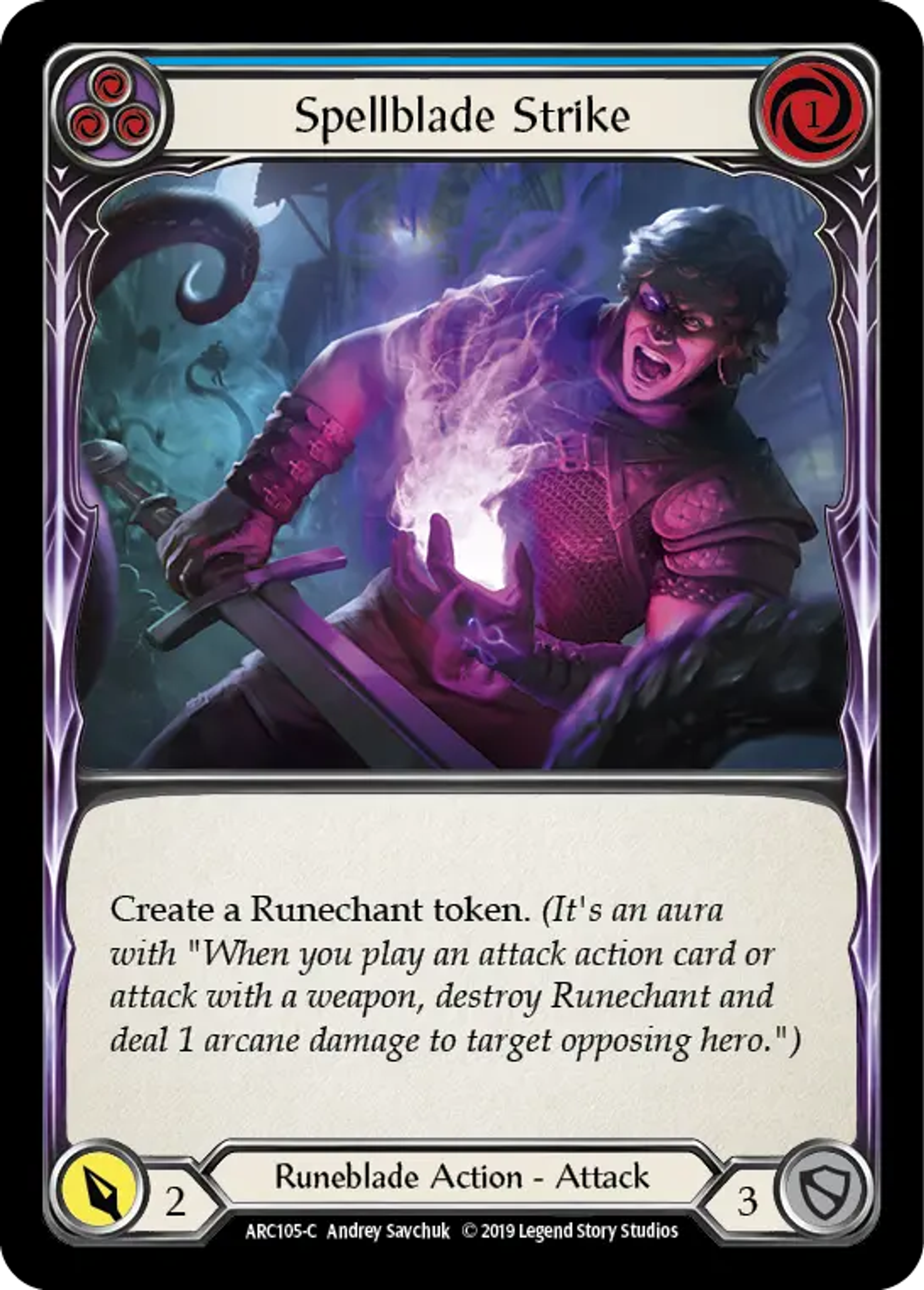 Spellblade Strike (Blue) — Arcane Rising — Flesh and Blood