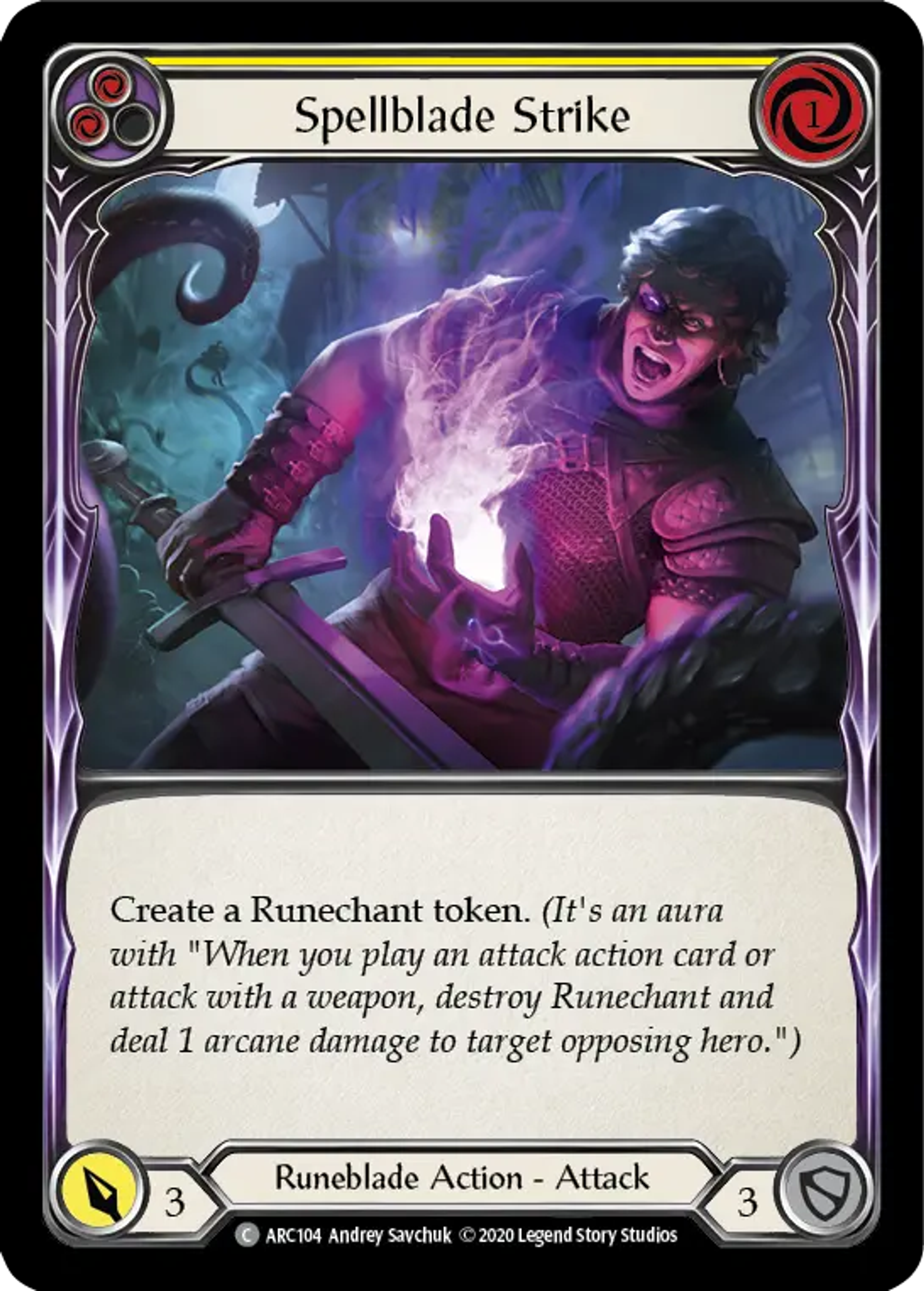 Spellblade Strike (Yellow) — Arcane Rising - Unlimited — Flesh and Blood