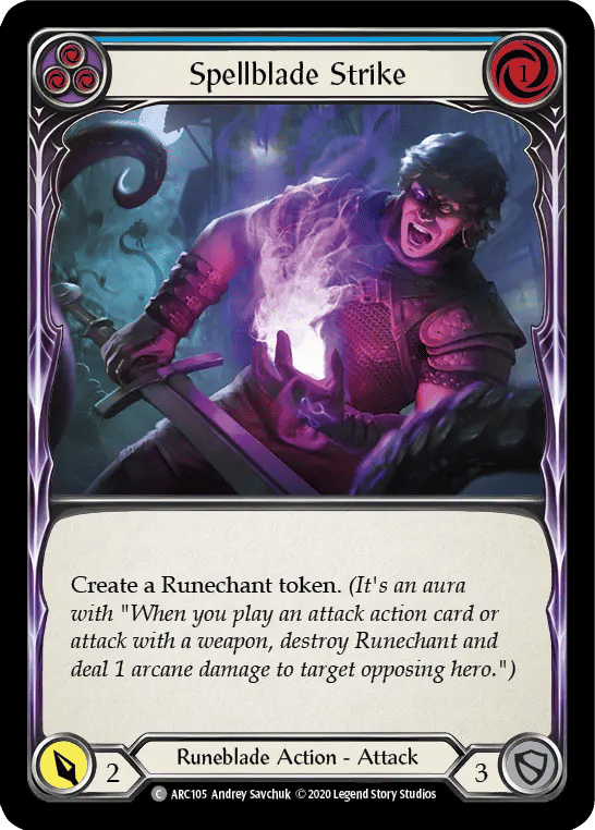 Spellblade Strike (Blue) — Arcane Rising - Unlimited — Flesh and Blood