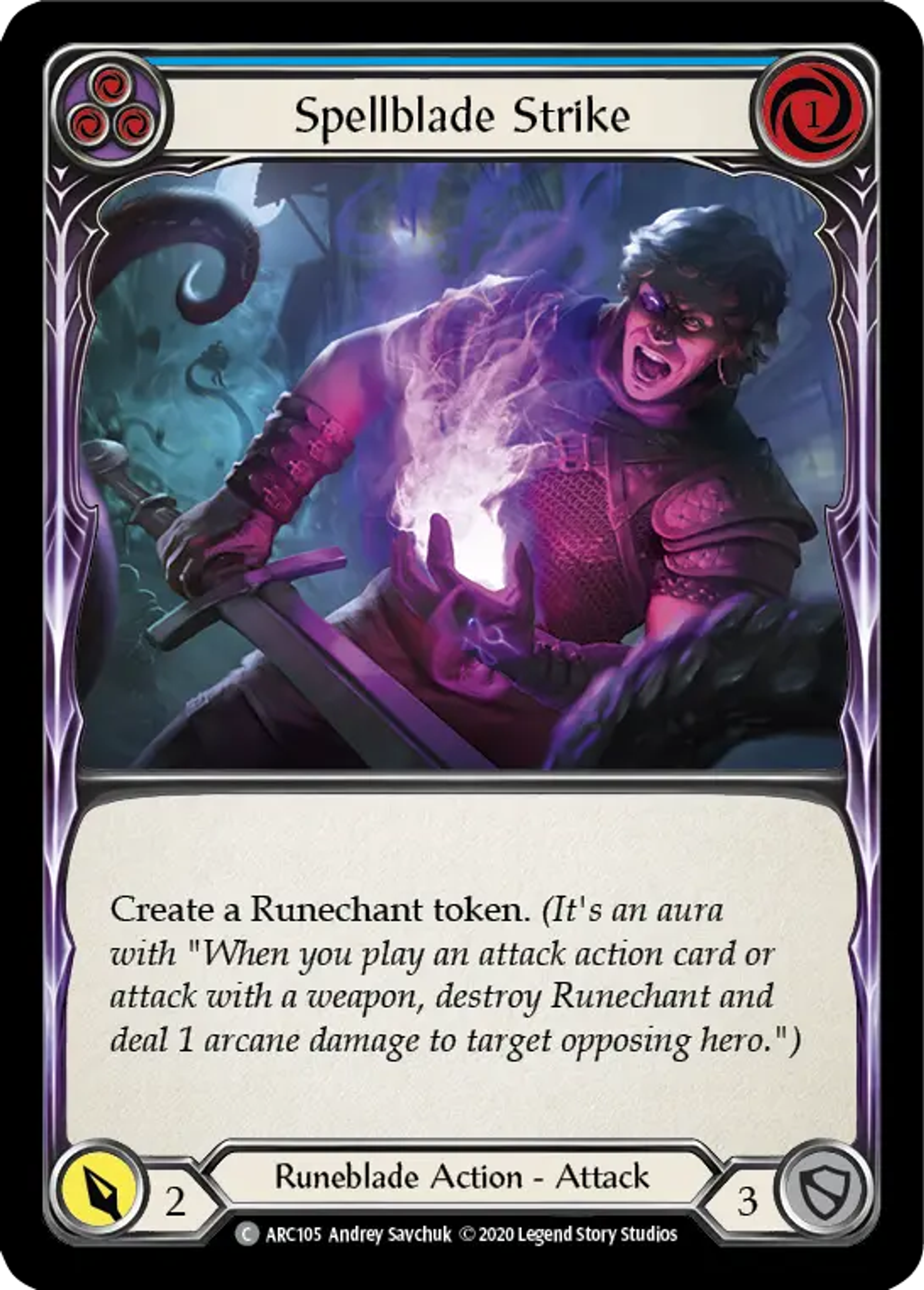 Spellblade Strike (Blue) — Arcane Rising - Unlimited — Flesh and Blood