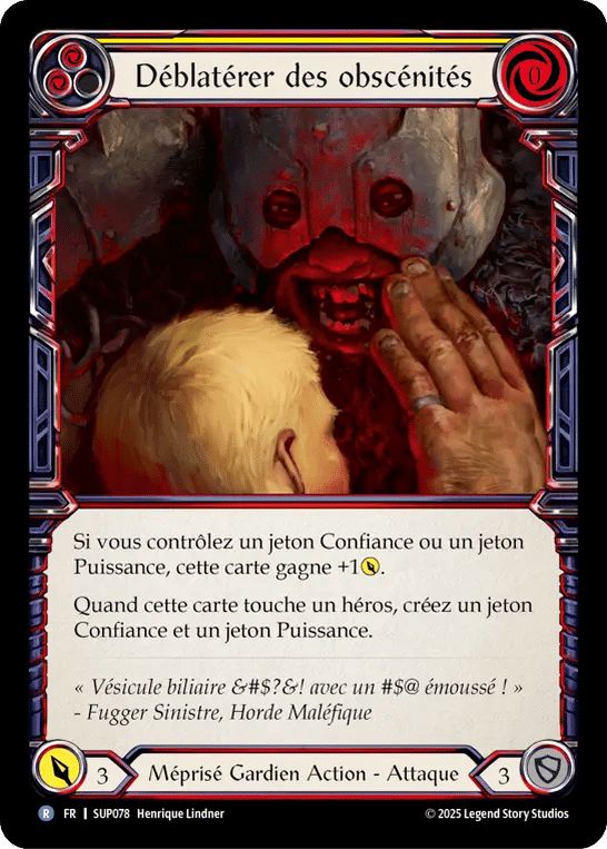 Déblatérer des obscénités — Super Slam — Flesh and Blood