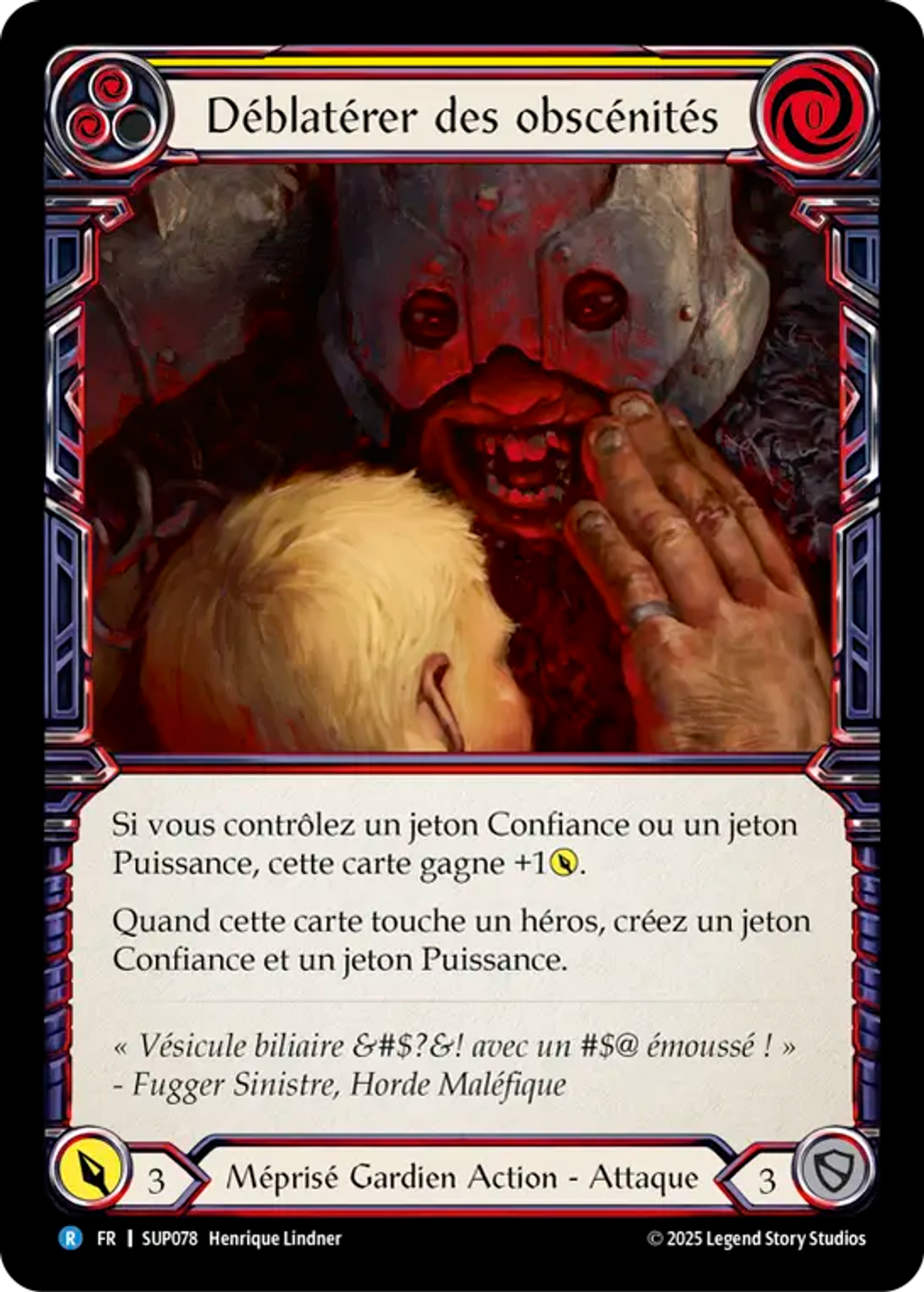 Déblatérer des obscénités — Super Slam — Flesh and Blood
