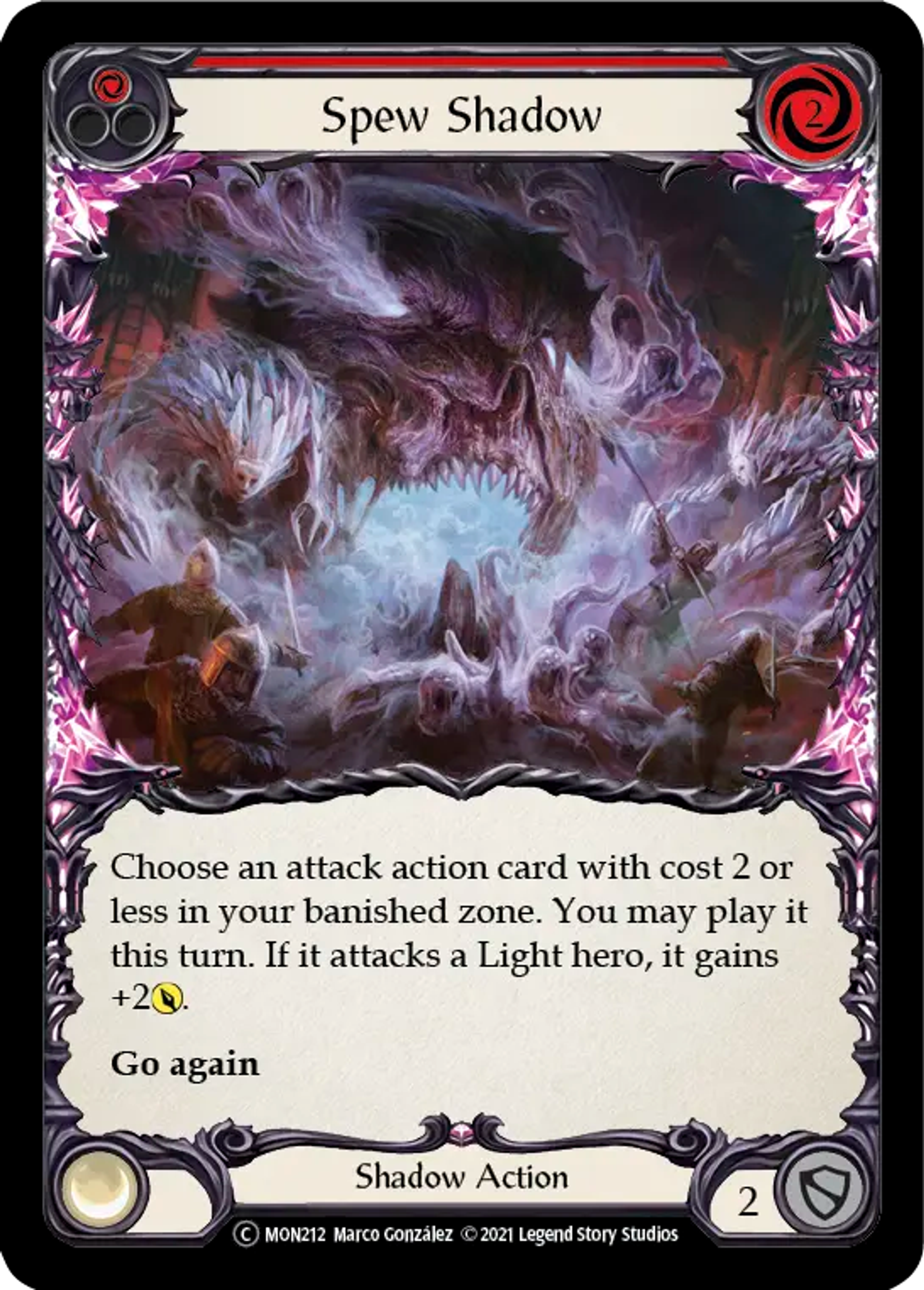 Spew Shadow (Red) — Monarch - Unlimited — Flesh and Blood
