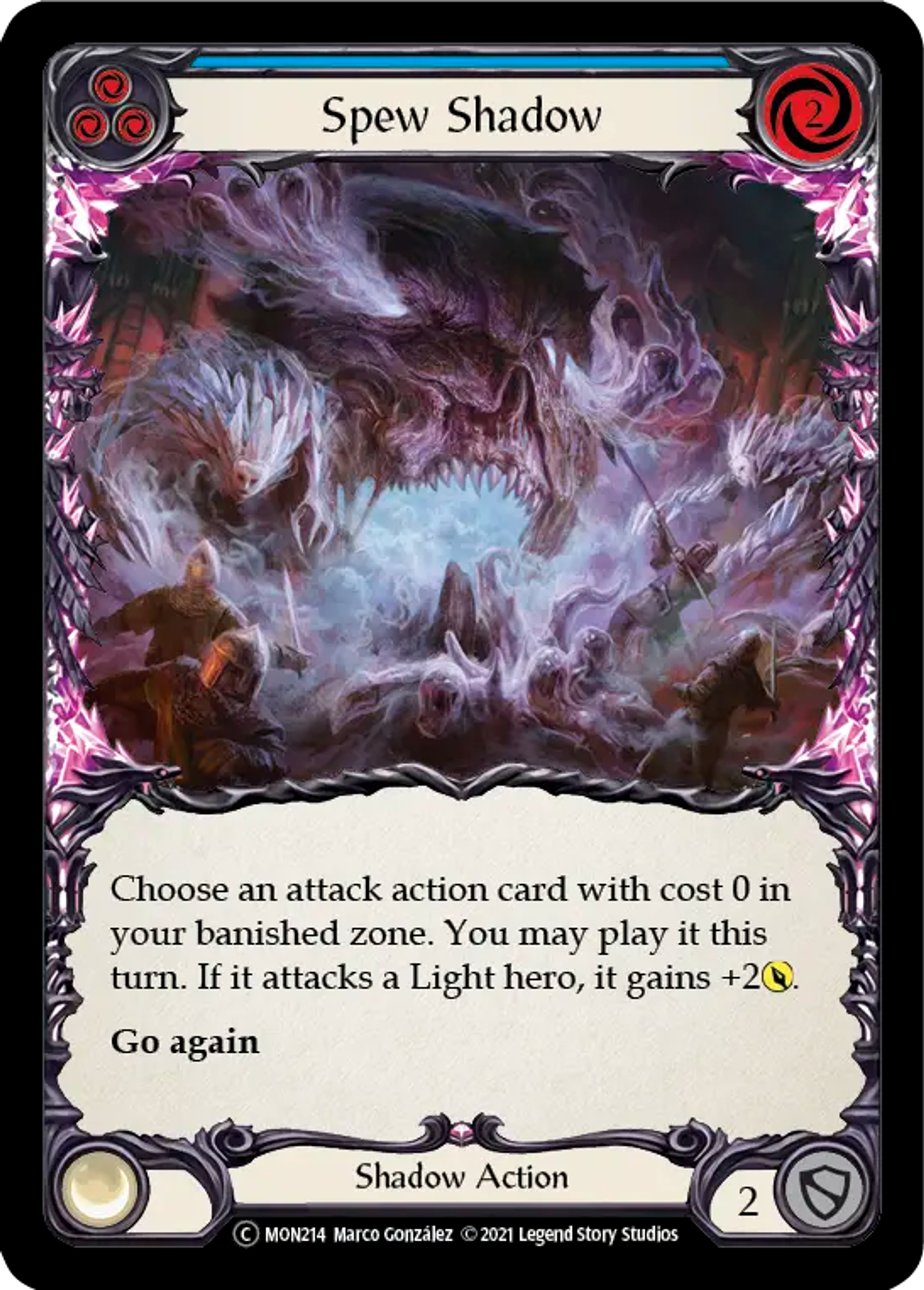Spew Shadow (Blue) — Monarch - Unlimited — Flesh and Blood