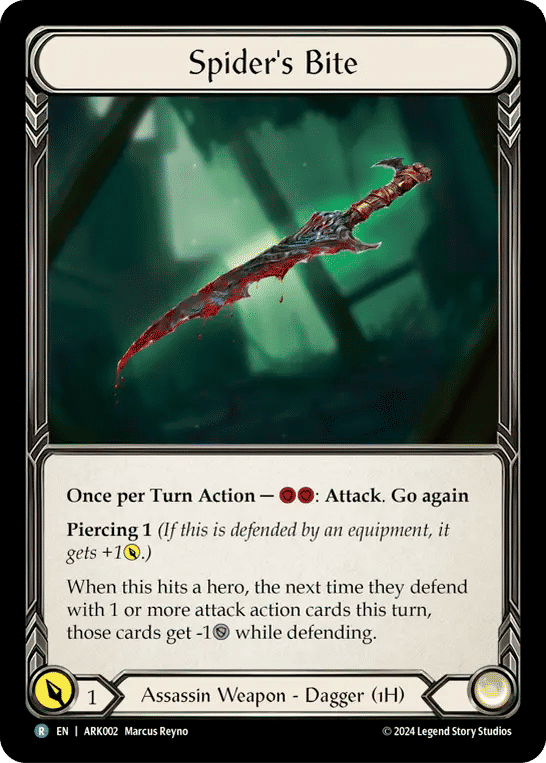 Spider's Bite — The Hunted Blitz Deck - Arakni — Flesh and Blood