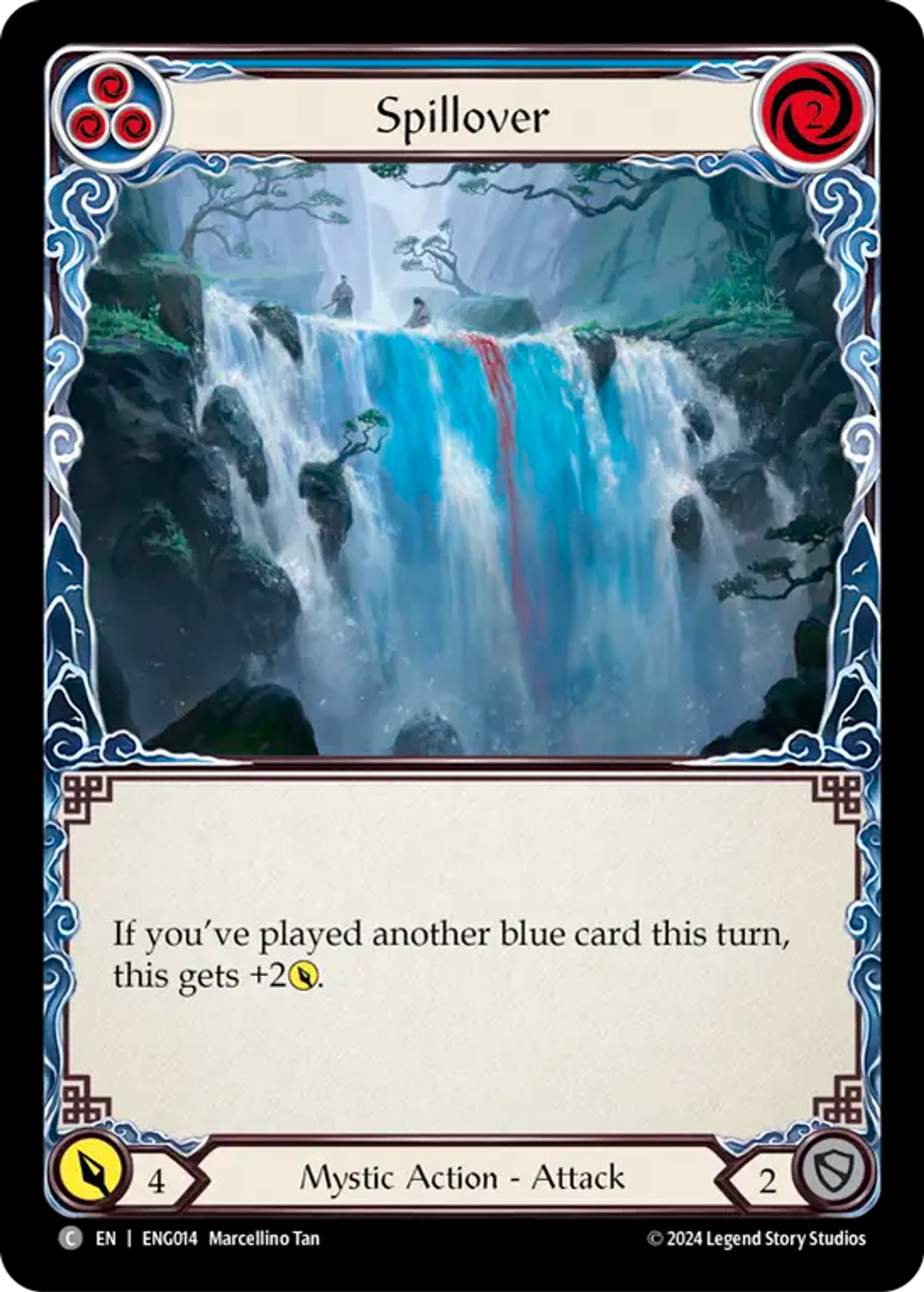Spillover (Blue) — Enigma - Blitz Deck — Flesh and Blood