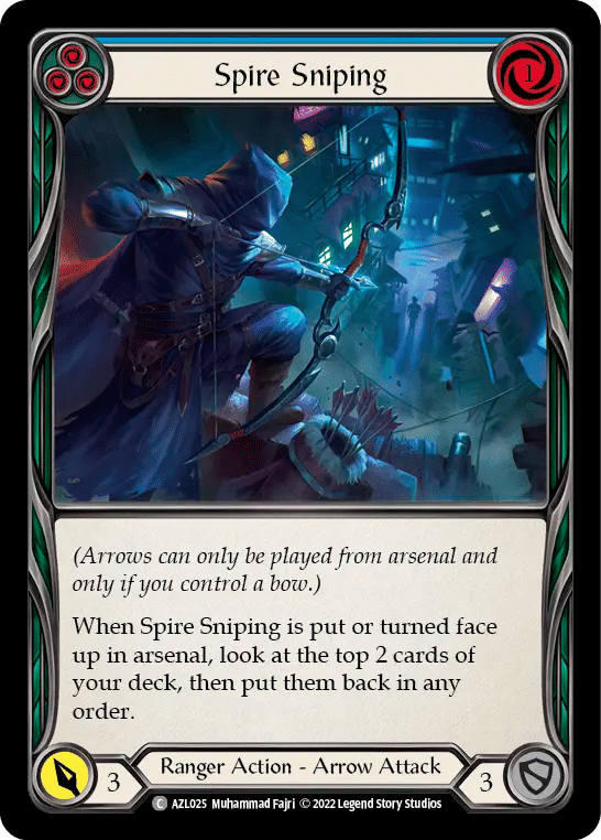 Spire Sniping (Blue) — Azalea - Blitz Deck — Flesh and Blood