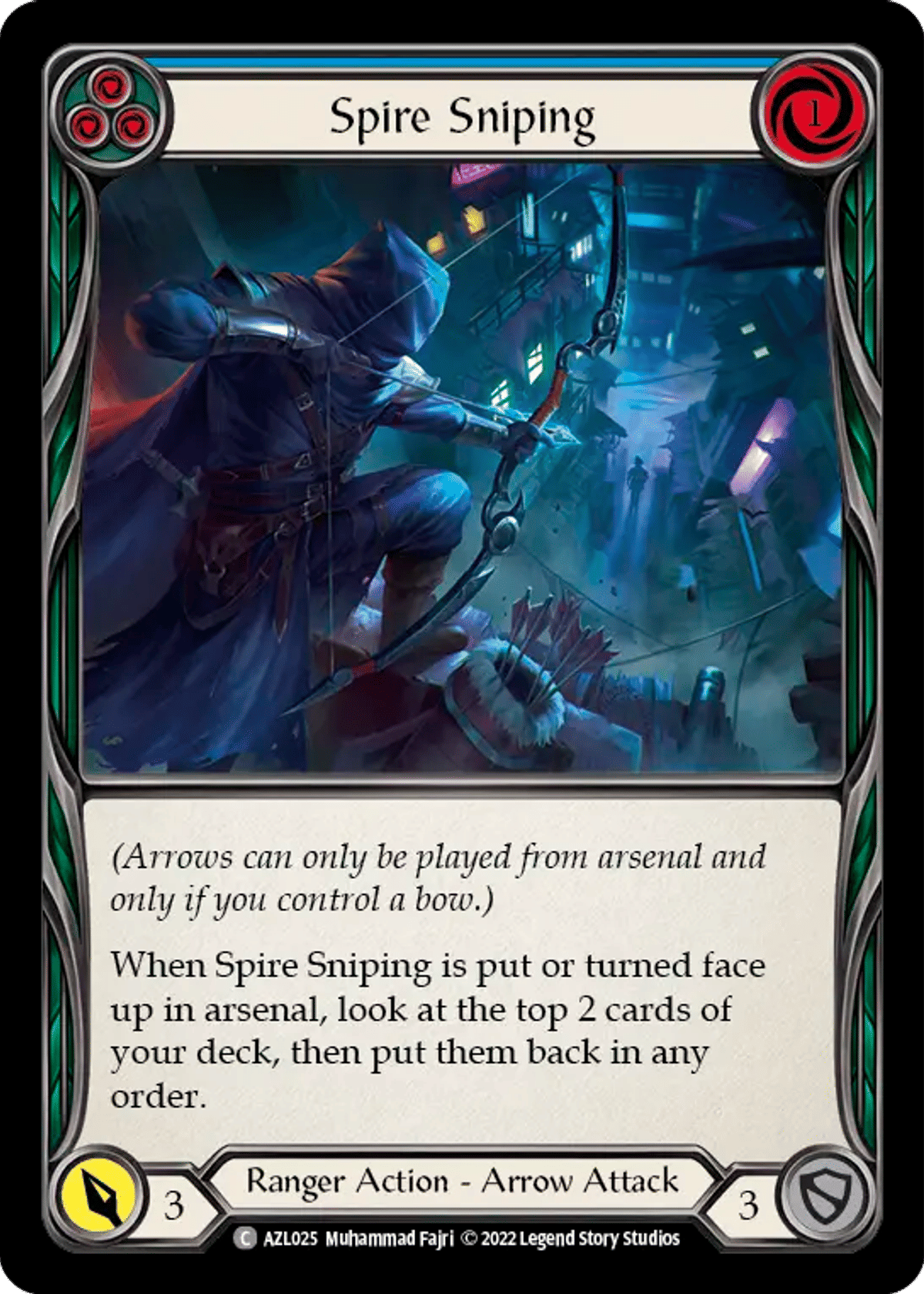 Spire Sniping (Blue) from Azalea - Blitz Deck - Flesh and Blood