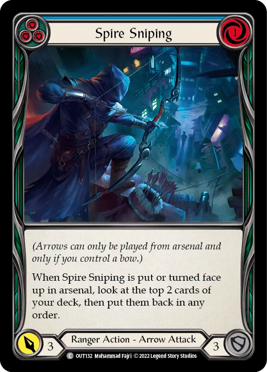Spire Sniping (Blue) — Outsiders — Flesh and Blood