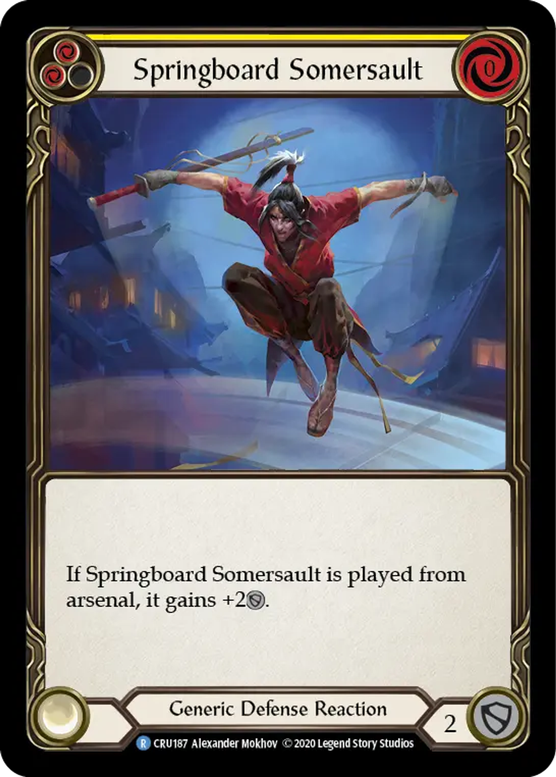 Springboard Somersault (Yellow) — Crucible of War — Flesh and Blood