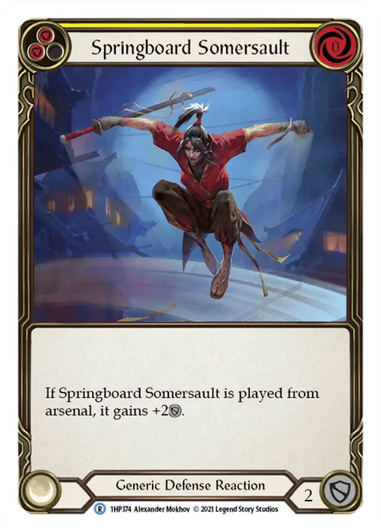 Springboard Somersault (Yellow) — History Pack 1 — Flesh and Blood