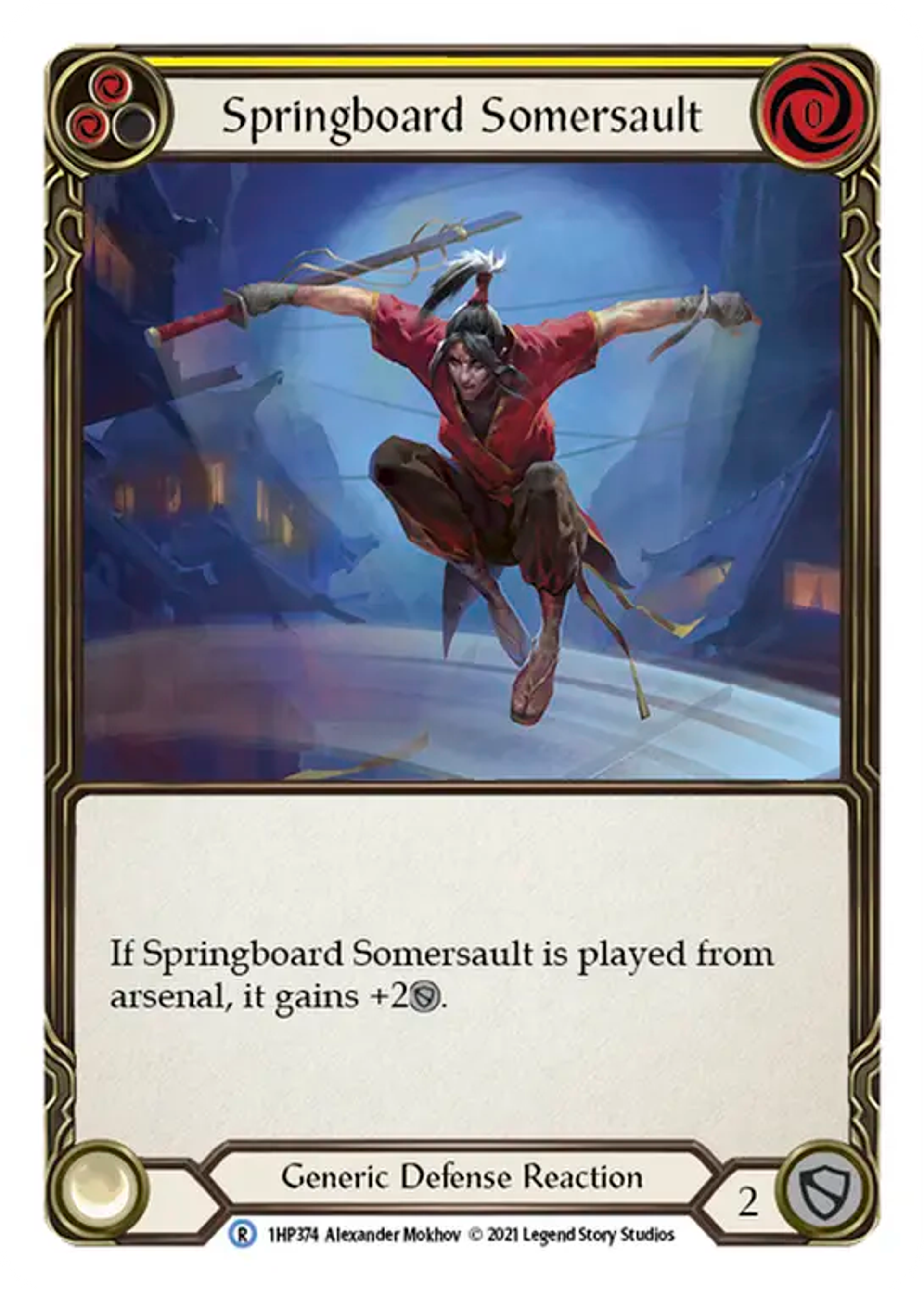 Springboard Somersault (Yellow) — History Pack 1 — Flesh and Blood