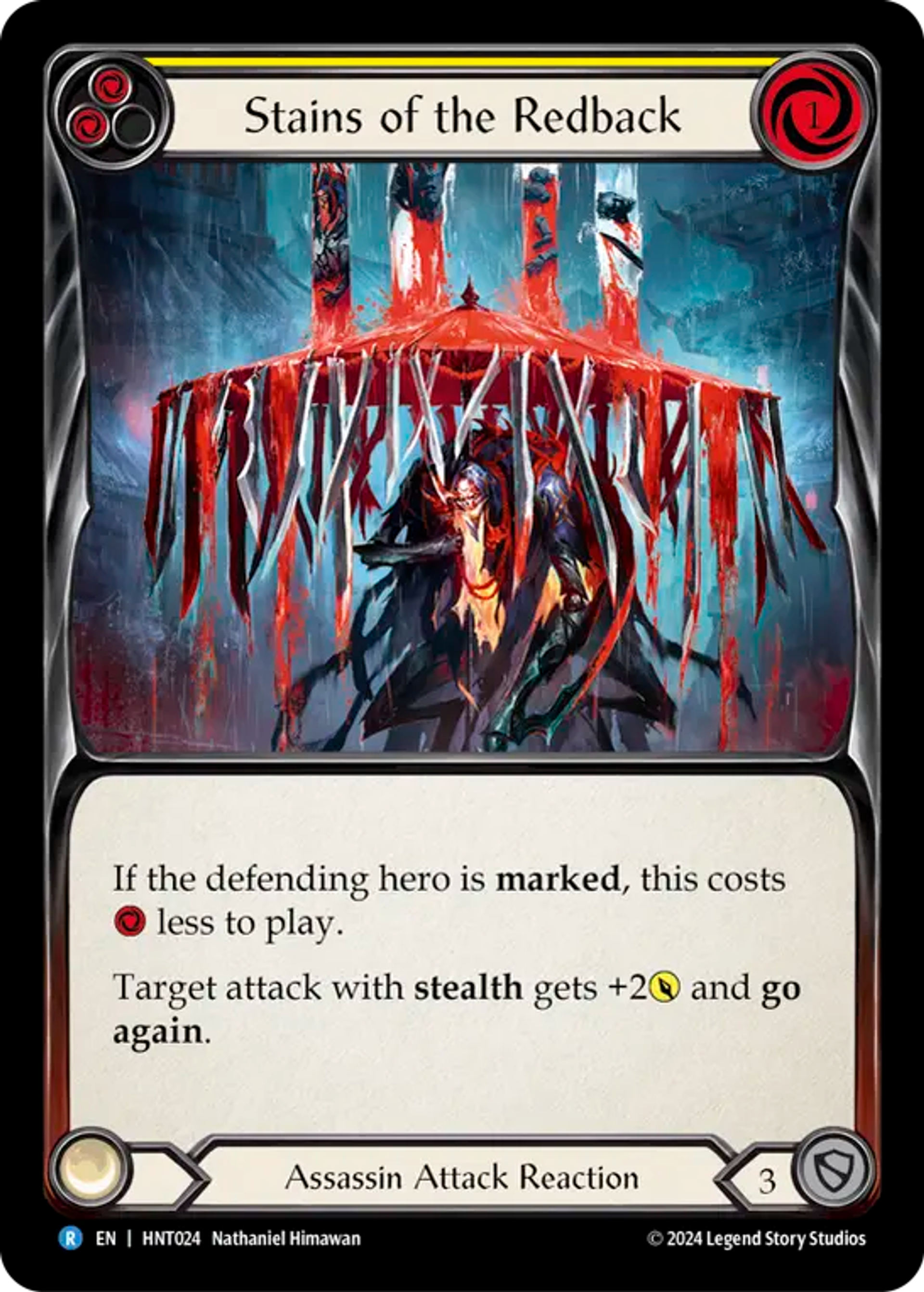 Stains of the Redback (Yellow) — The Hunted — Flesh and Blood