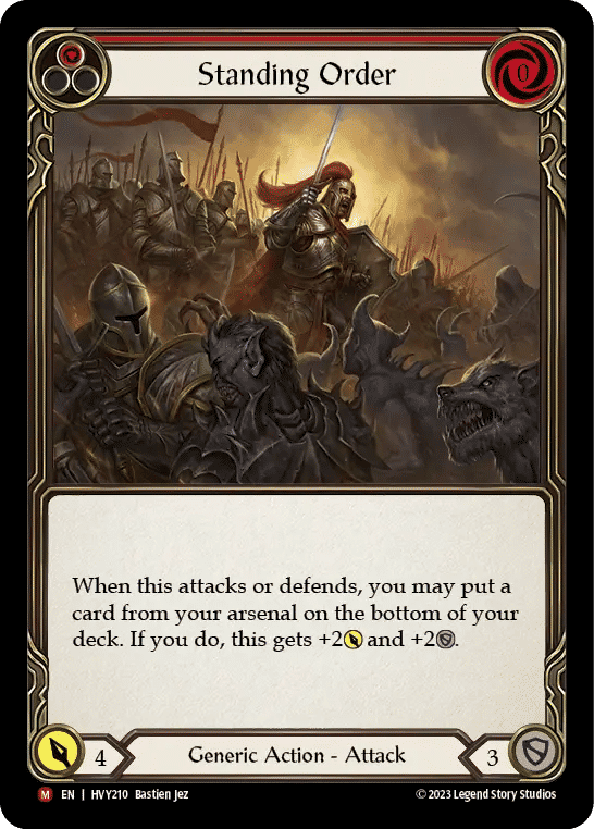 Standing Order — Heavy Hitters — Flesh and Blood