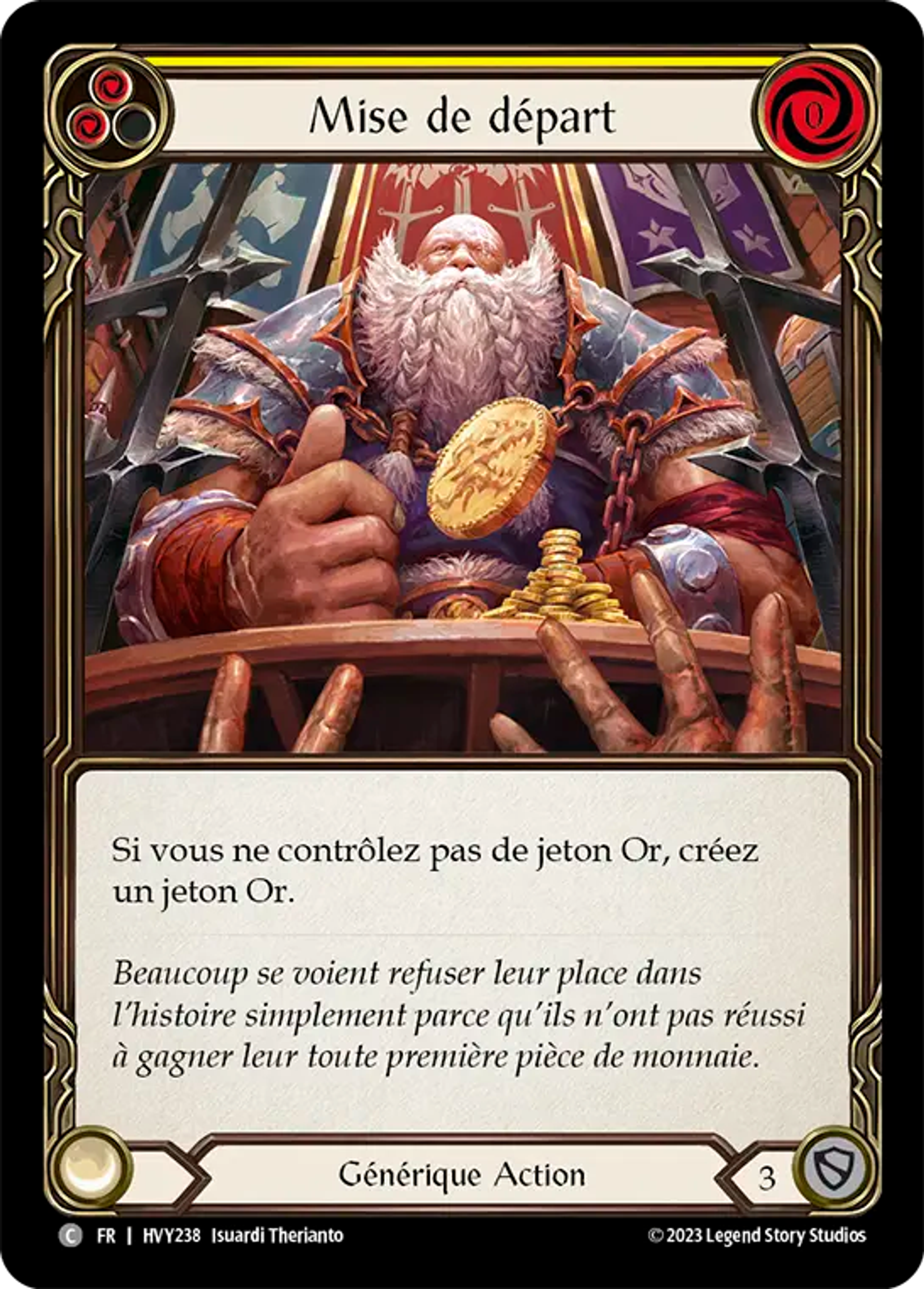 Mise de départ — Heavy Hitters — Flesh and Blood