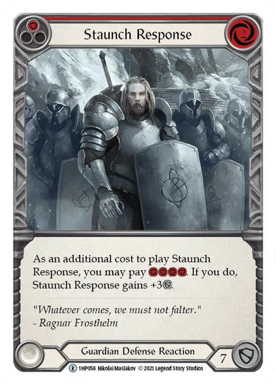 Staunch Response (Red) — History Pack 1 — Flesh and Blood