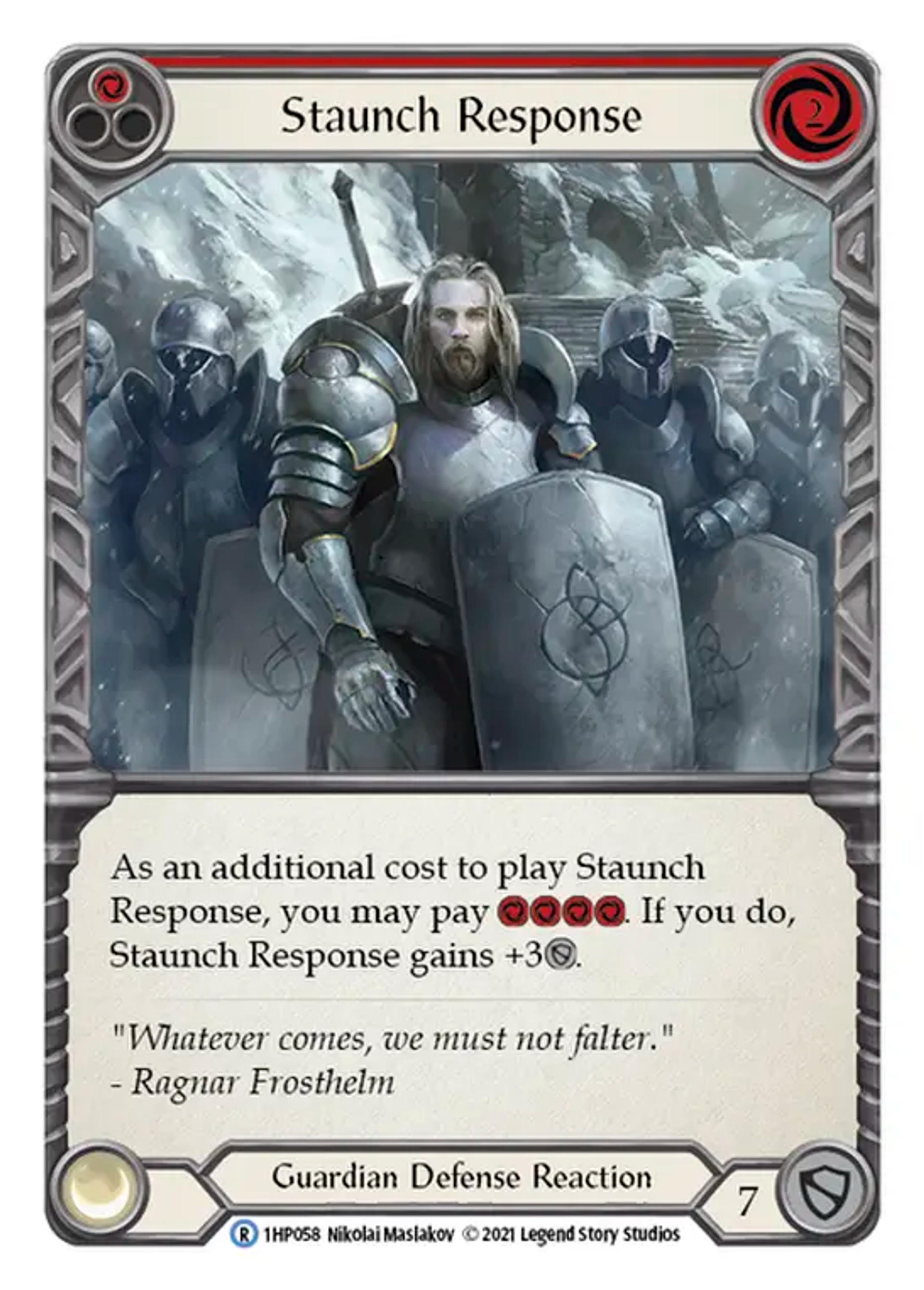 Staunch Response (Red) — History Pack 1 — Flesh and Blood