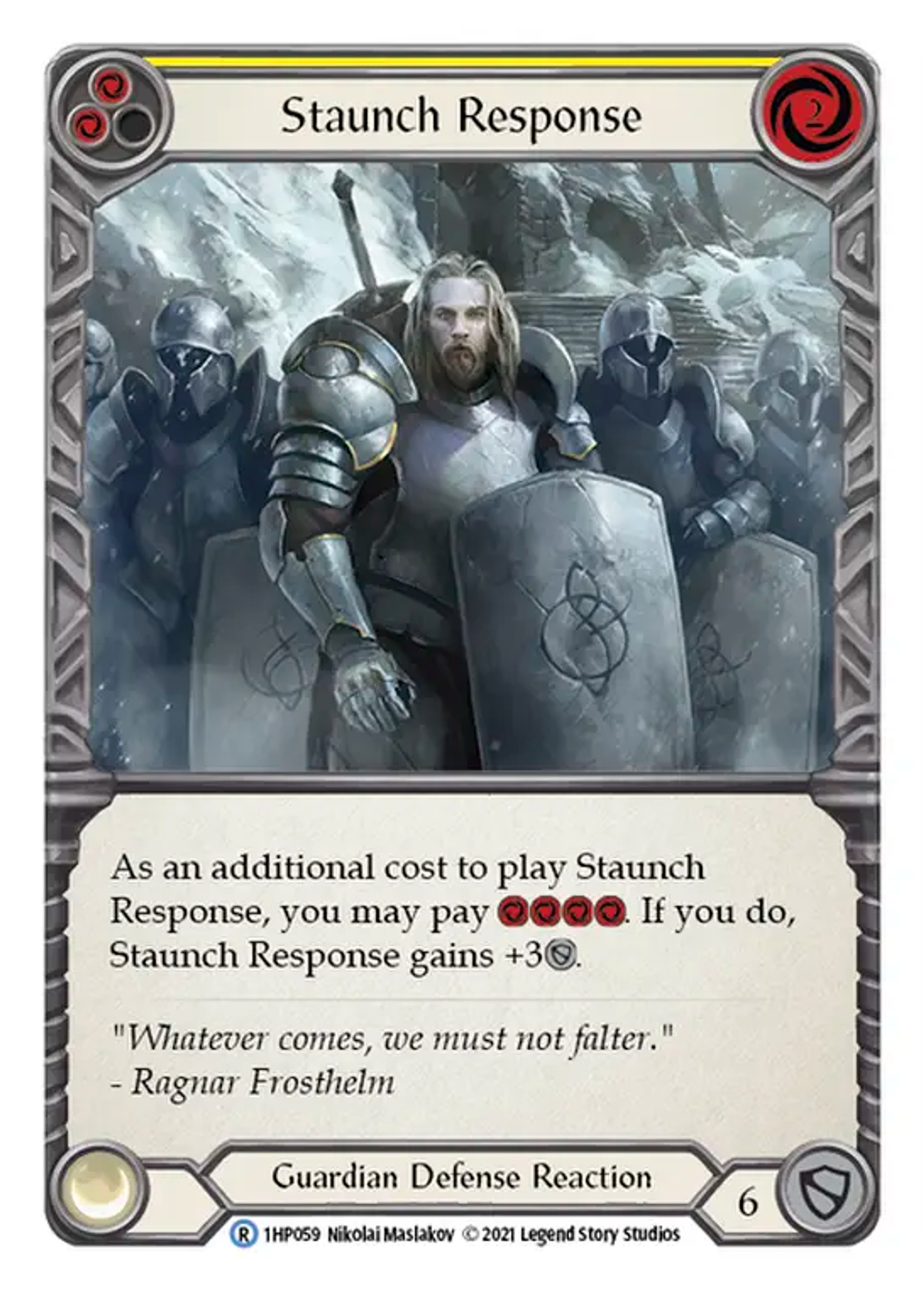 Staunch Response (Yellow) — History Pack 1 — Flesh and Blood