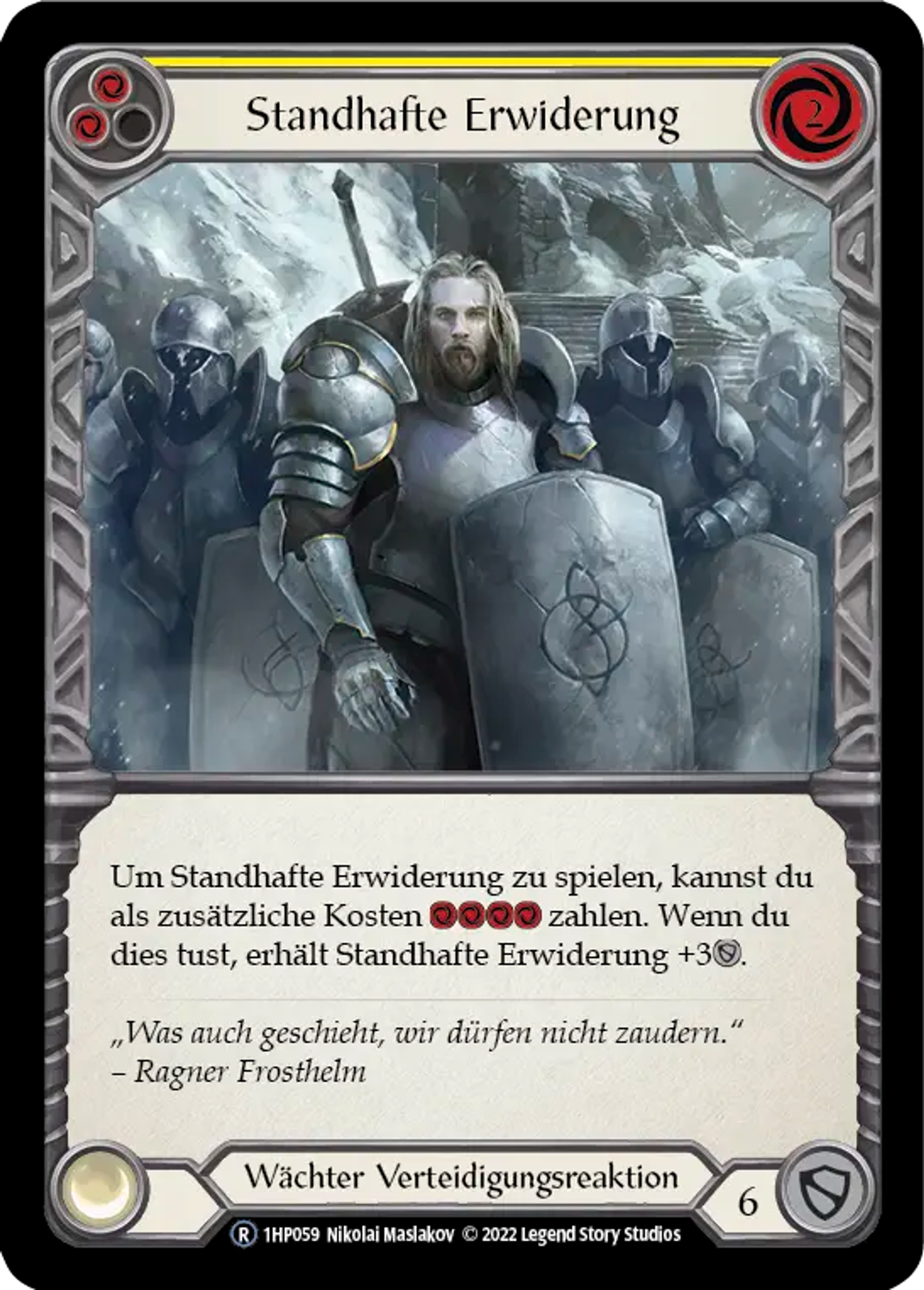 Staunch Response (Yellow) — History Pack 1 - Black Label — Flesh and Blood