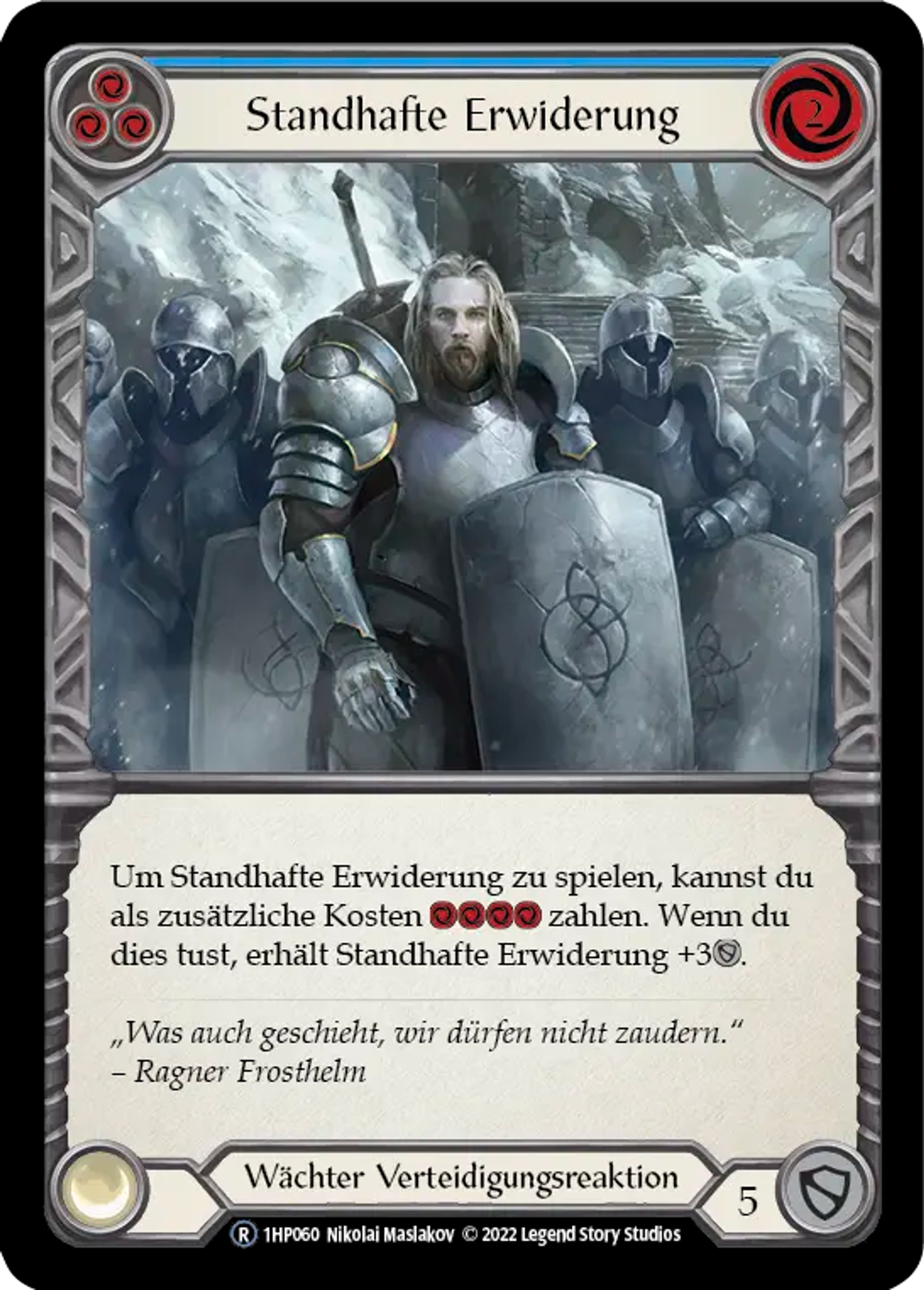 Staunch Response (Blue) — History Pack 1 - Black Label — Flesh and Blood
