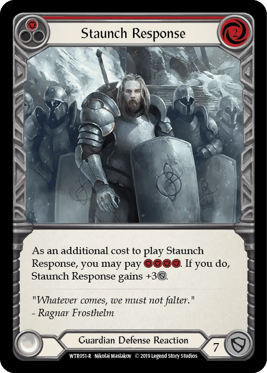 Staunch Response (Red) — Welcome to Rathe — Flesh and Blood