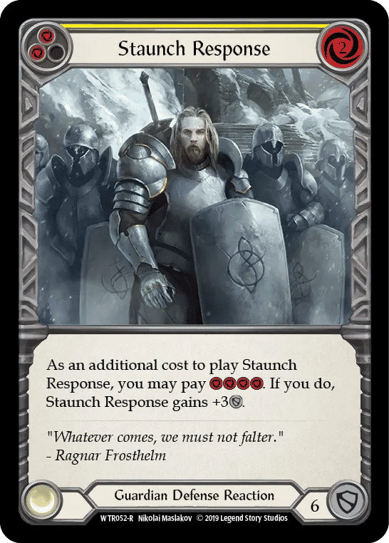 Staunch Response (Yellow) — Welcome to Rathe — Flesh and Blood