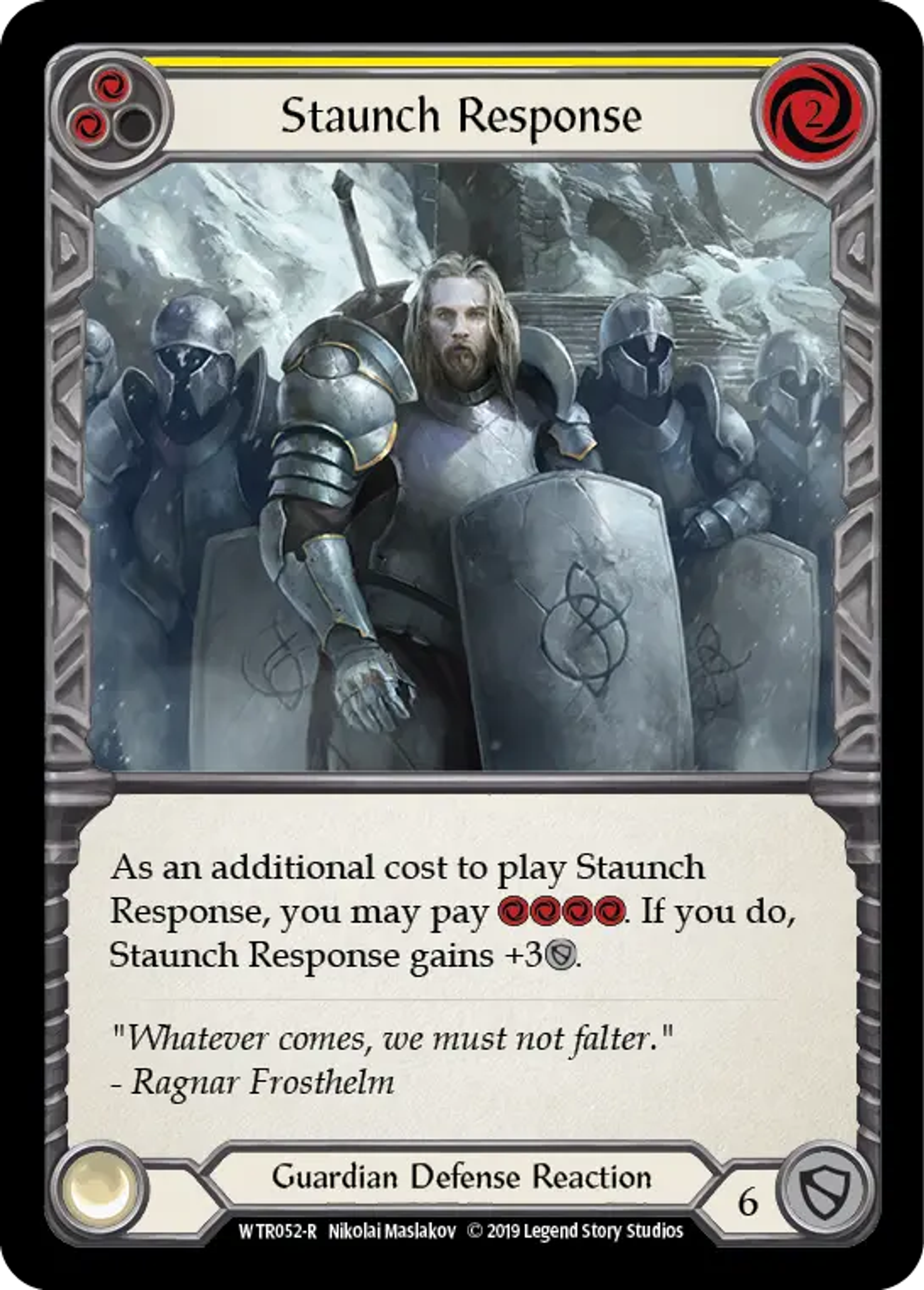 Staunch Response (Yellow) — Welcome to Rathe — Flesh and Blood