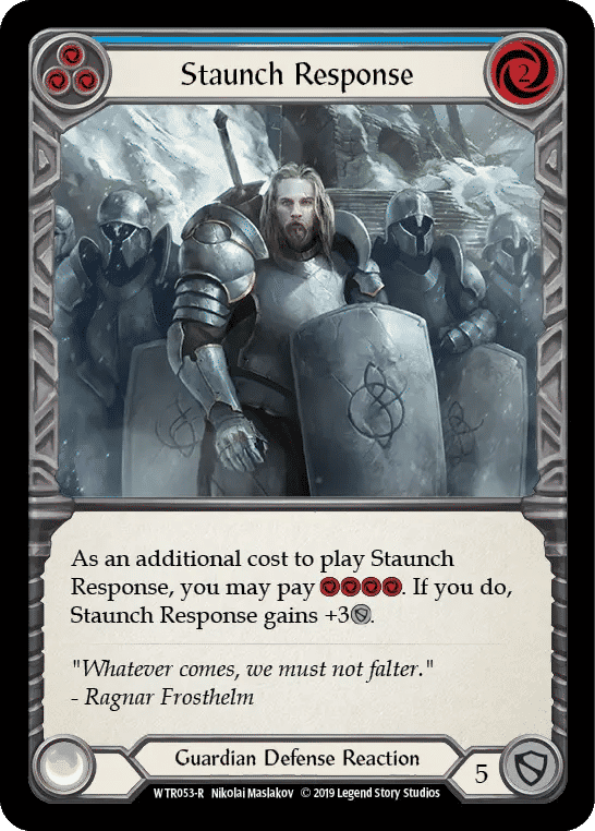 Staunch Response (Blue) — Welcome to Rathe — Flesh and Blood