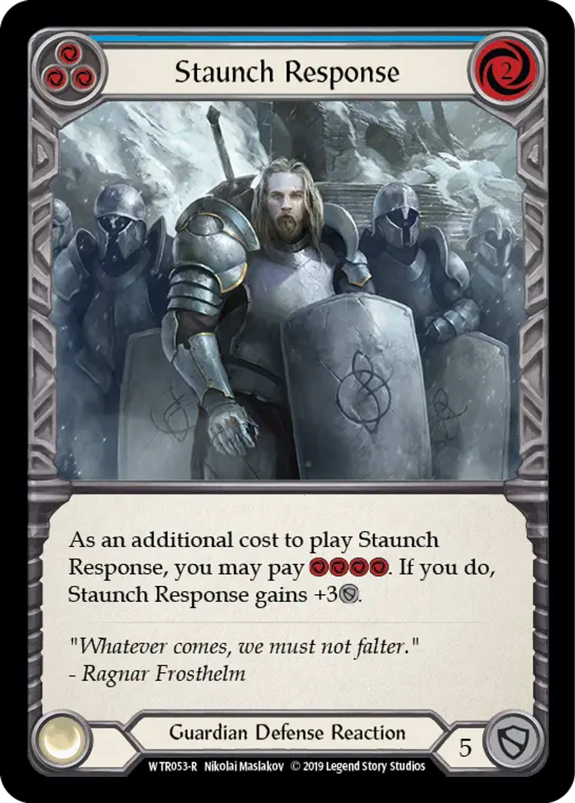 Staunch Response (Blue) — Welcome to Rathe — Flesh and Blood